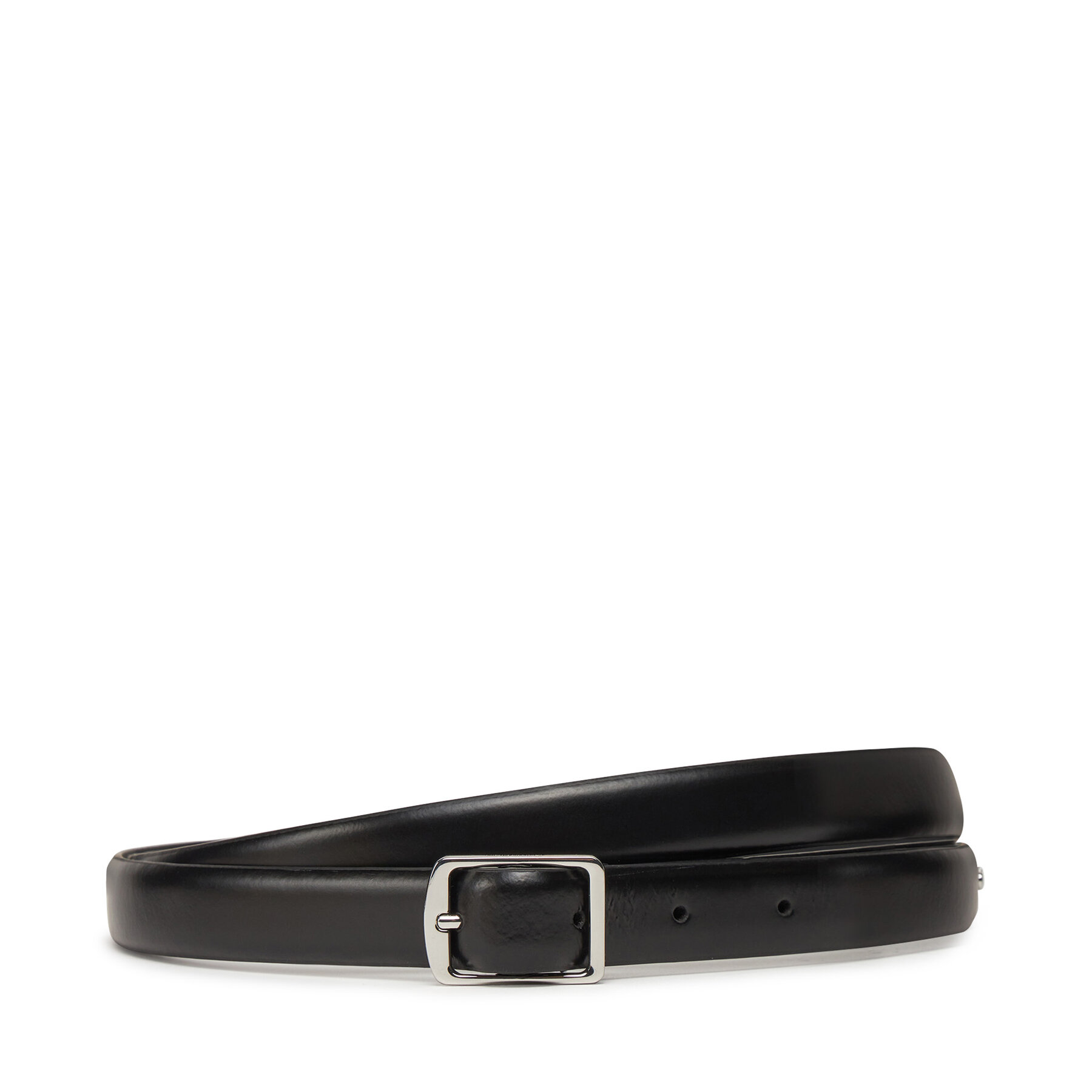Dámsky opasok Calvin Klein Slim Square Buckle Belt 2.0 K60K613235 Čierna