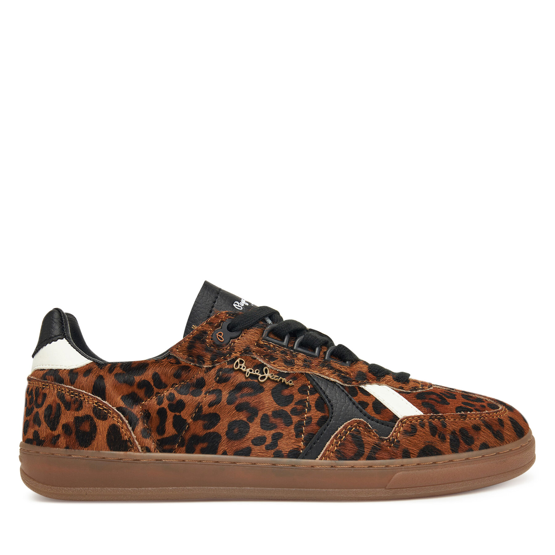 Sneakersy Pepe Jeans Ball Print W PLS000013 Hnedá