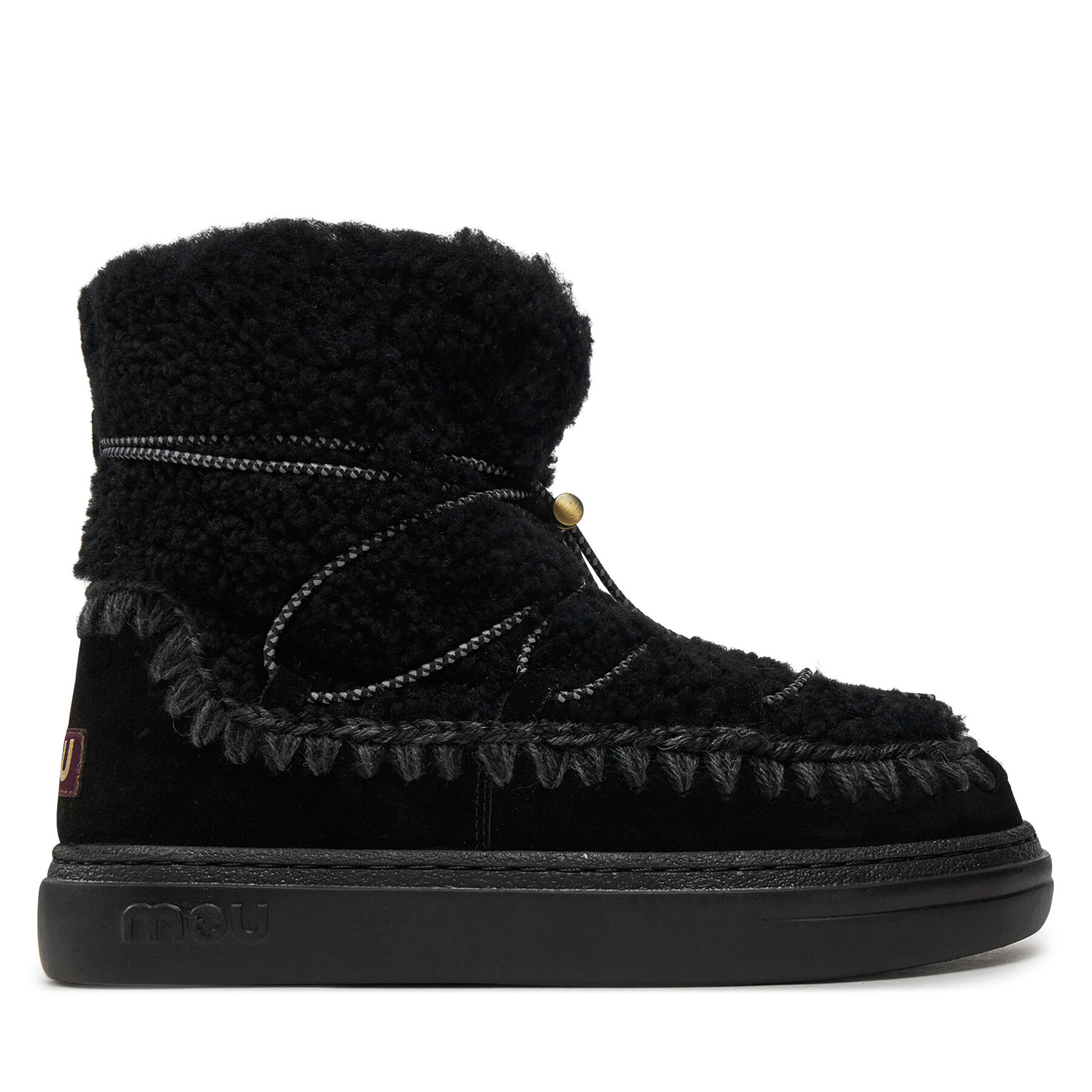Női Hótaposó Mou, Méret: 41, Fekete, Eskimo Sneaker Bold Scoub Lace FW411012A
