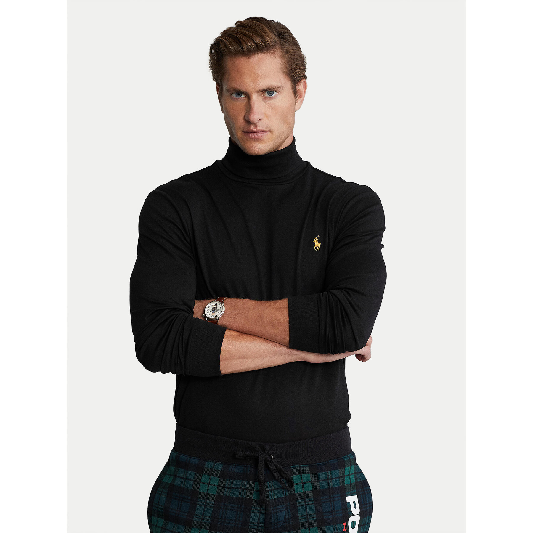 Polo Ralph Lauren Rollkragenpullover 710853205001 Schwarz Slim Fit