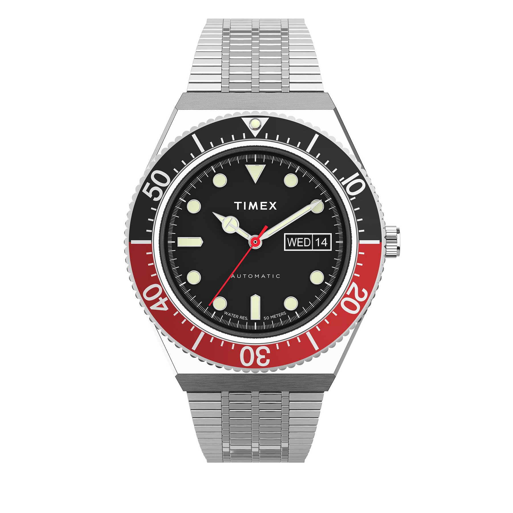 Ceas Timex M79 Automatic TW2U83400 Silver/Black Automatic