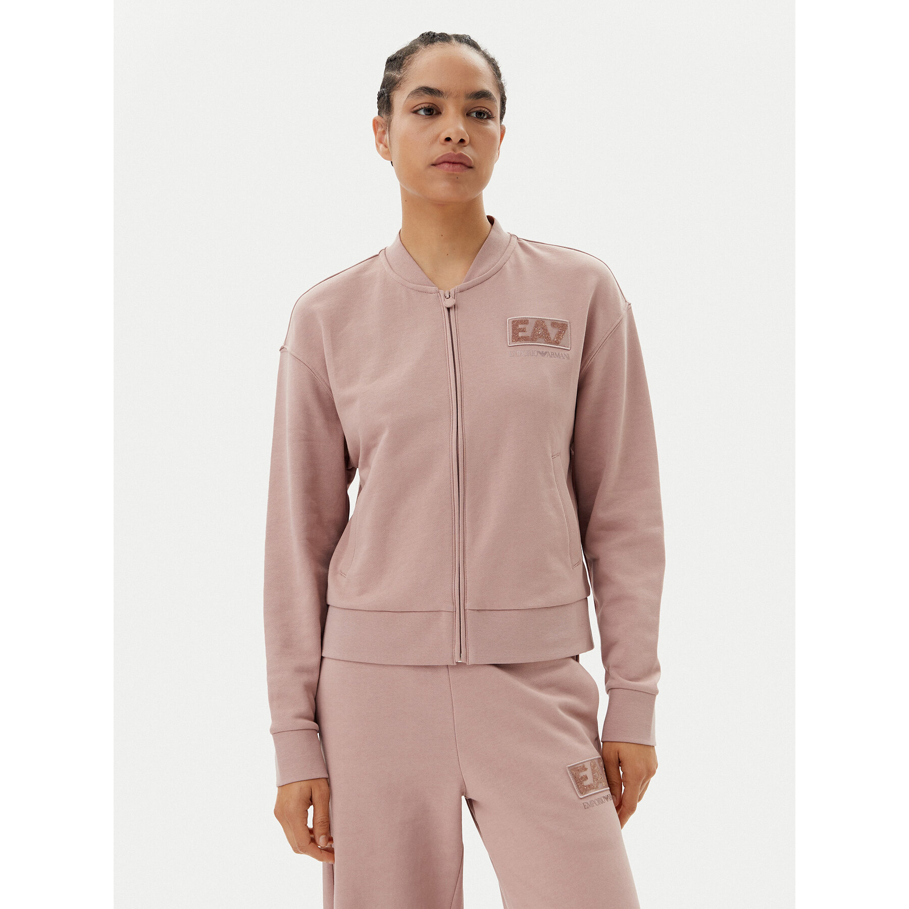 EA7 Emporio Armani Sweatshirt 7W000178 AF12473 U4079 Rosa Regular Fit