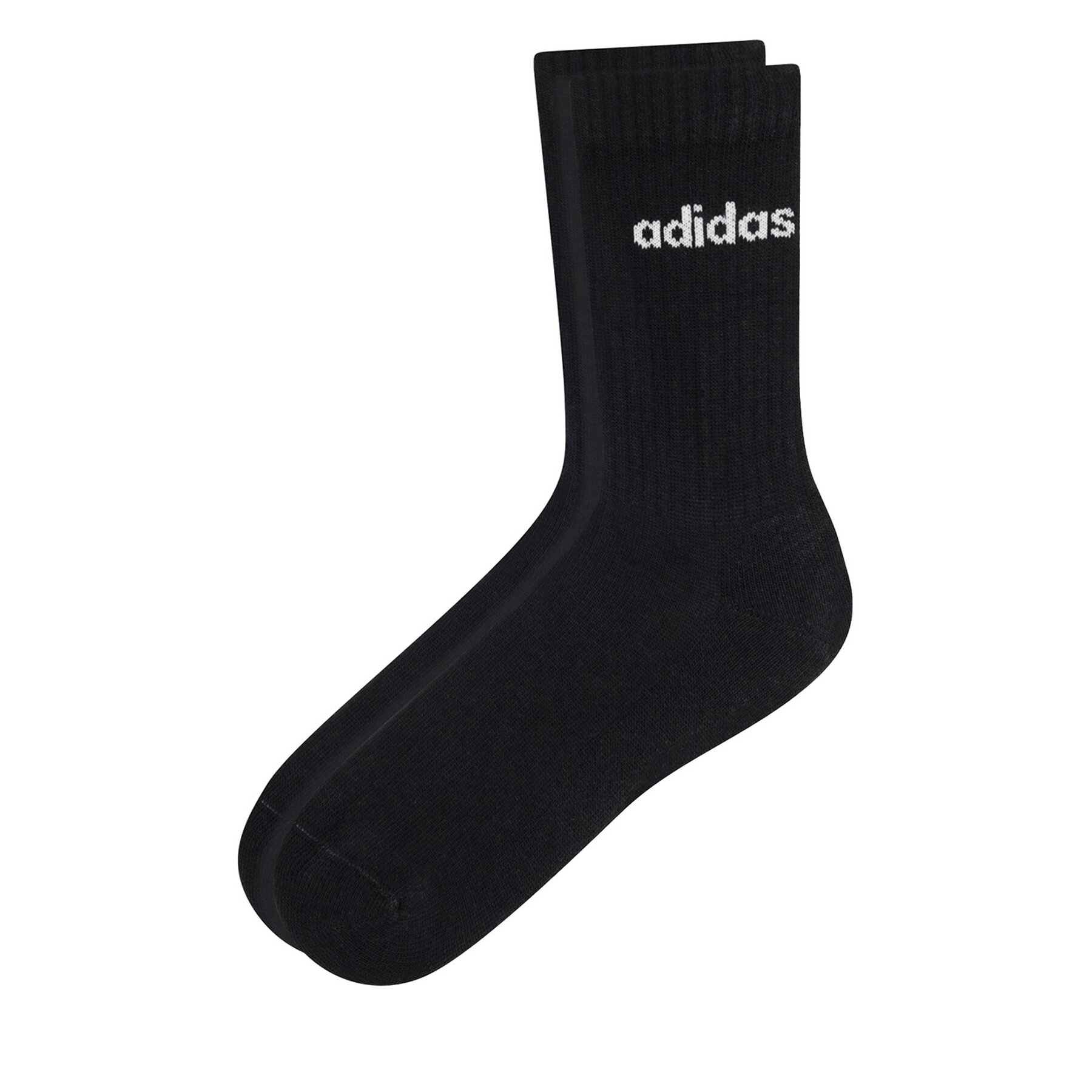 Unisex Magasszárú Zokni adidas, Méret: 40/42, Fekete, IC1301 3-PACK