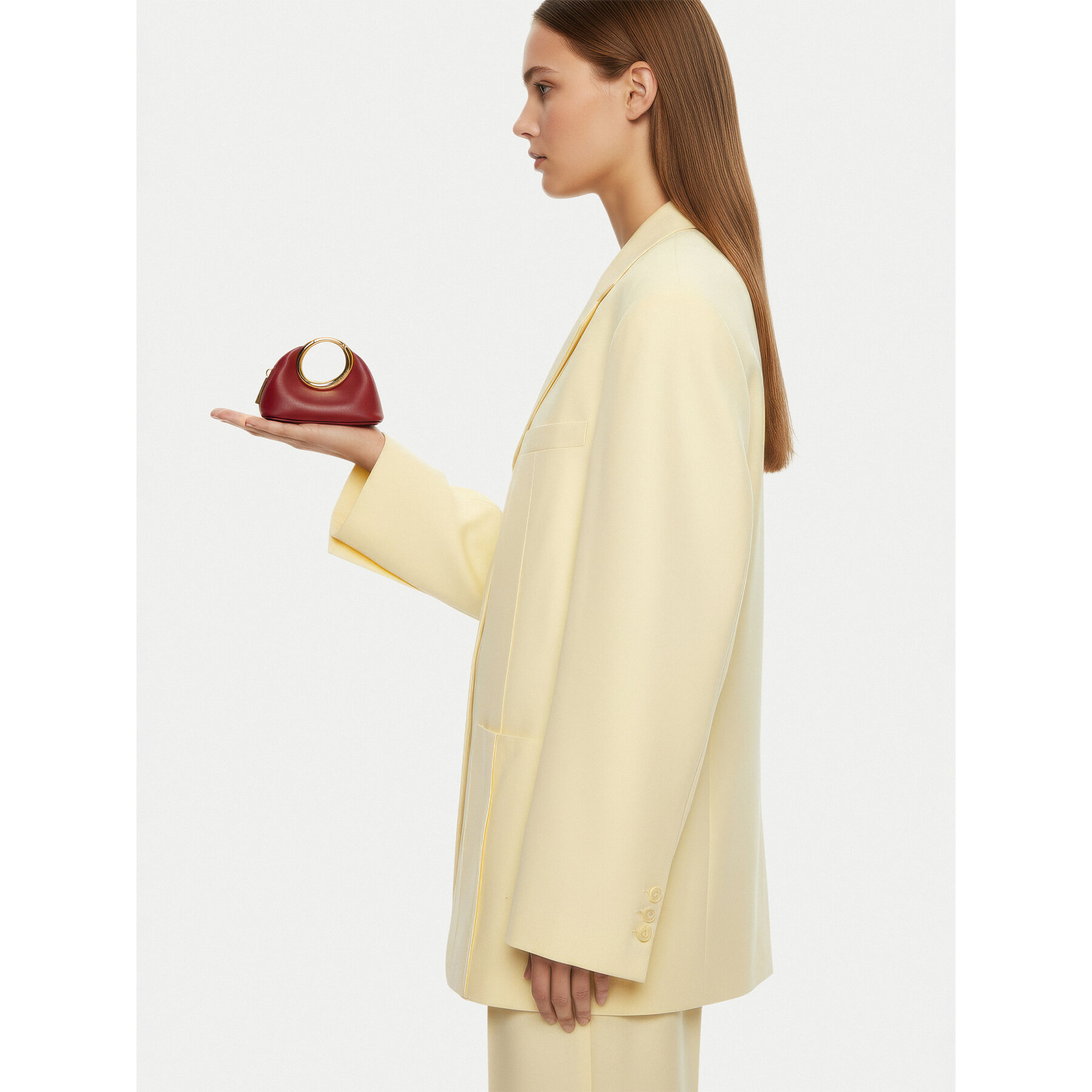 Портмоне JACQUEMUS Le Porte Calino 25E251SL142-3171 Червен