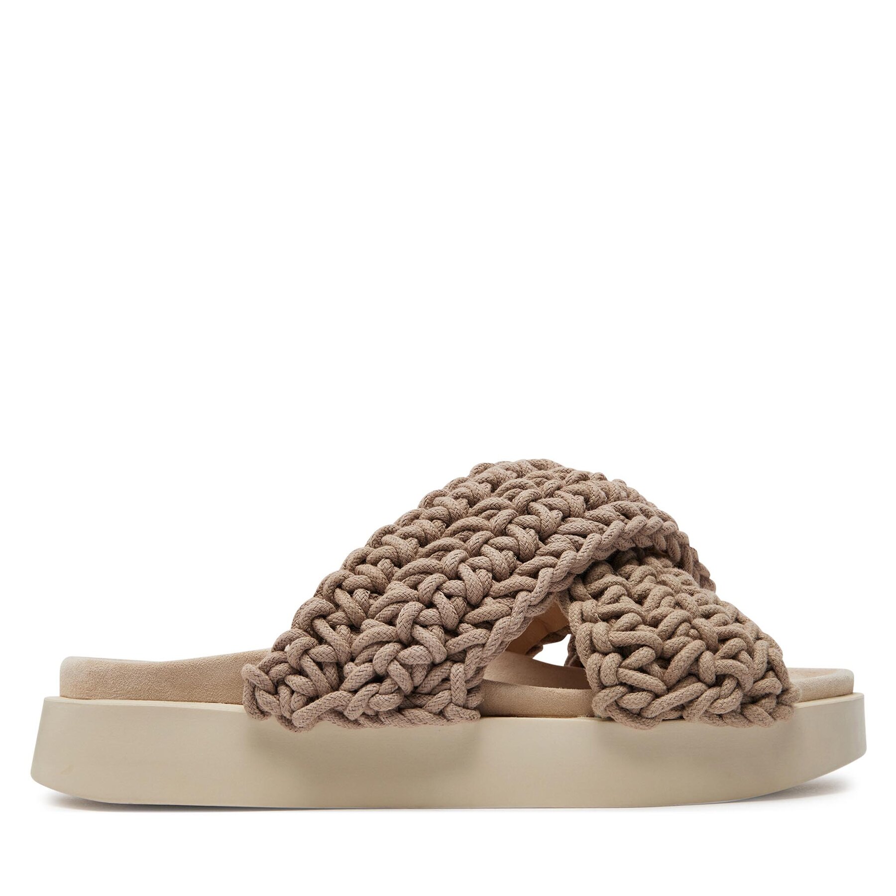 Šľapky Inuikii Woven 70104-105 Hnedá