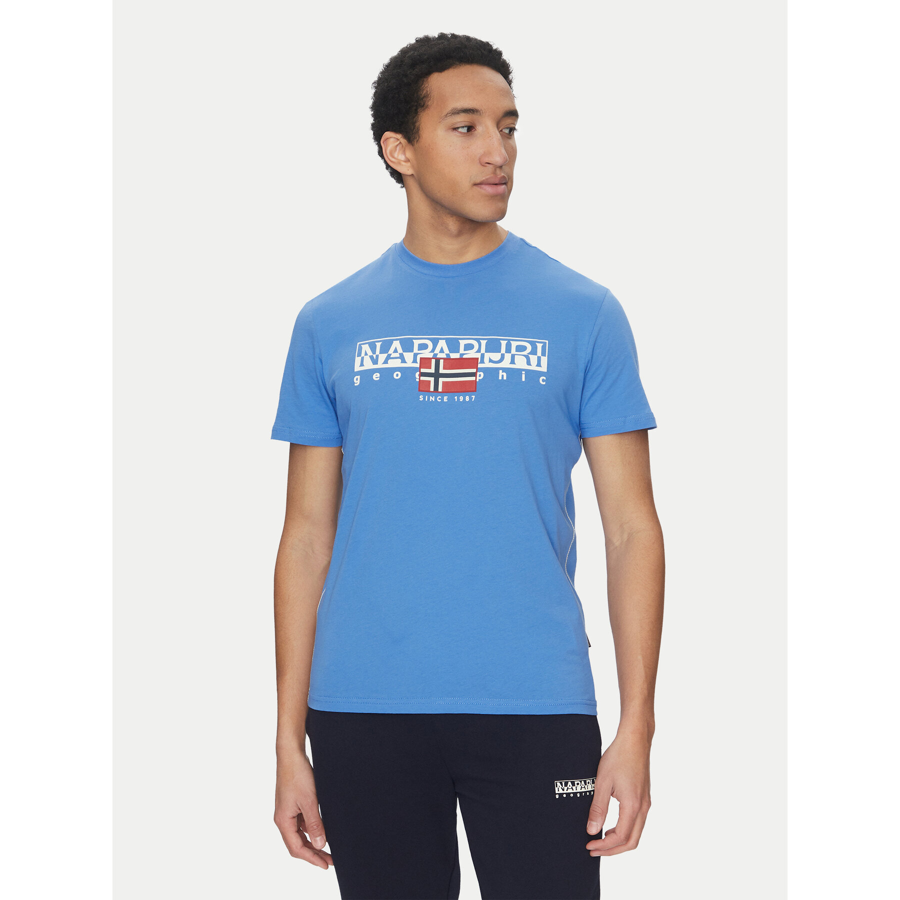 Napapijri T-shirt S-Aylmer NP0A4HTO Blu Regular Fit