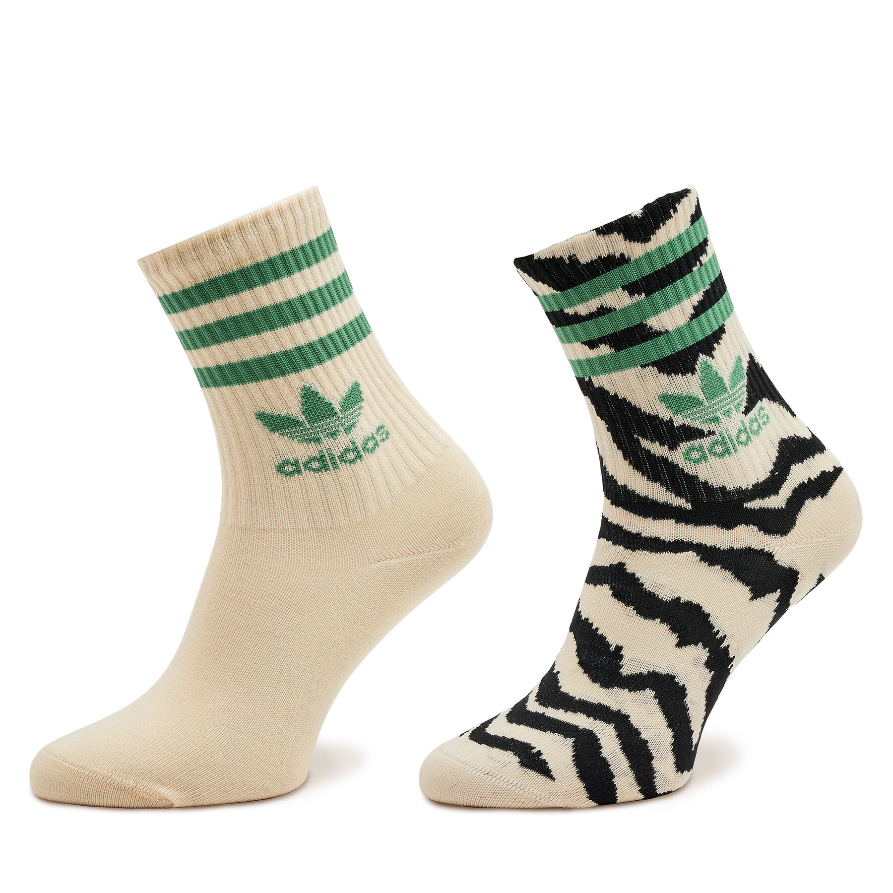 Lot de 2 paires de chaussettes hautes femme adidas FARM Rio IX7638 Beige