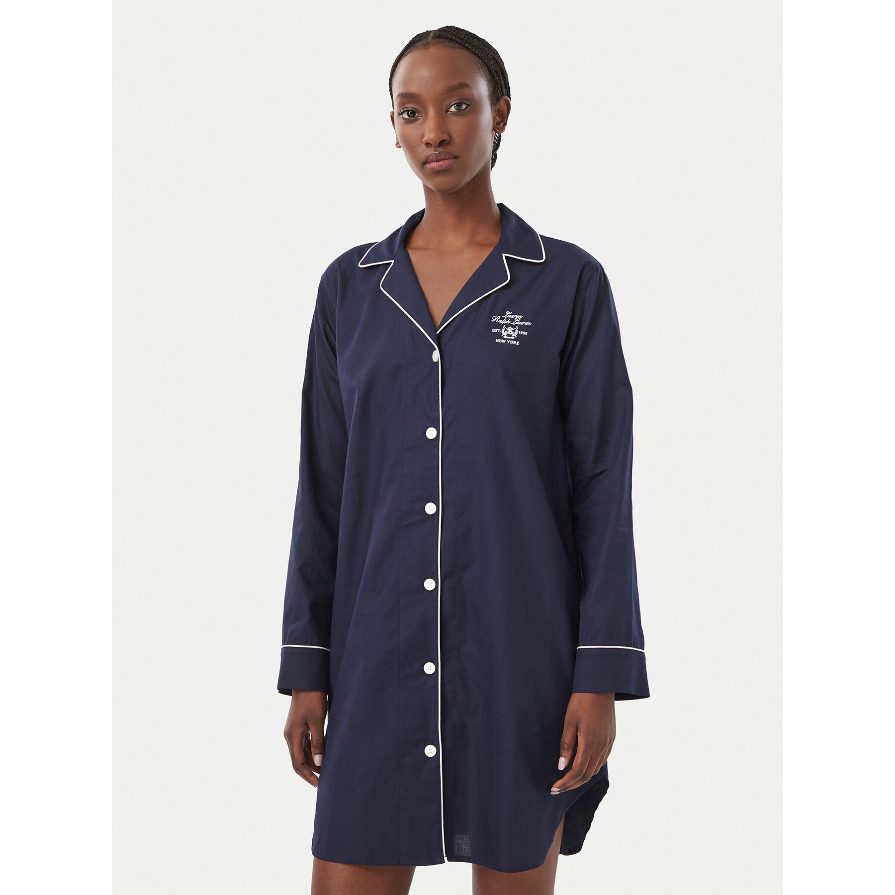 LAUREN RALPH LAUREN Nachthemd ILN32545 Dunkelblau Regular Fit