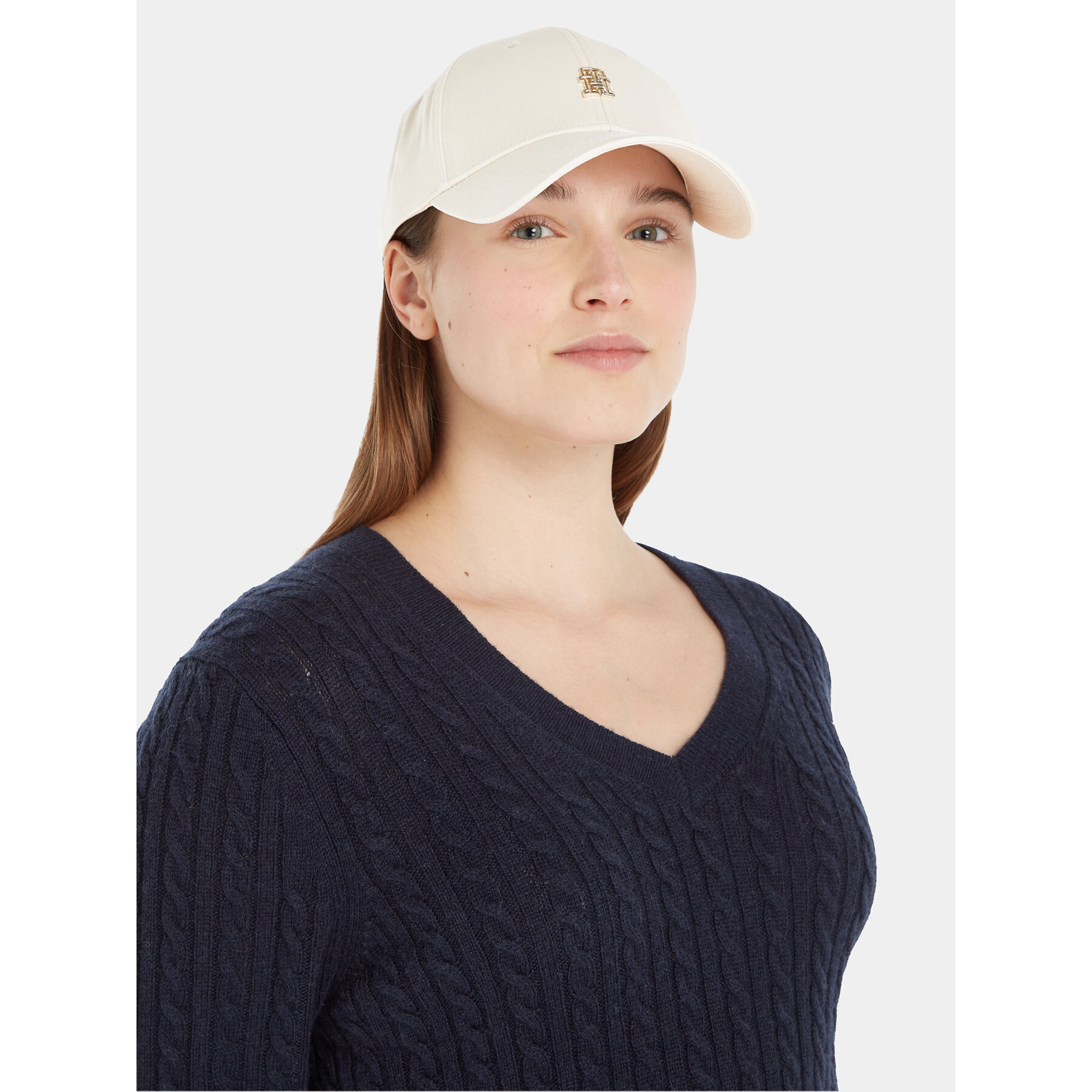 

Бейсболка Tommy Hilfiger Monogram Cap AW0AW15294 Cashmere Creme ABH, Бежевий