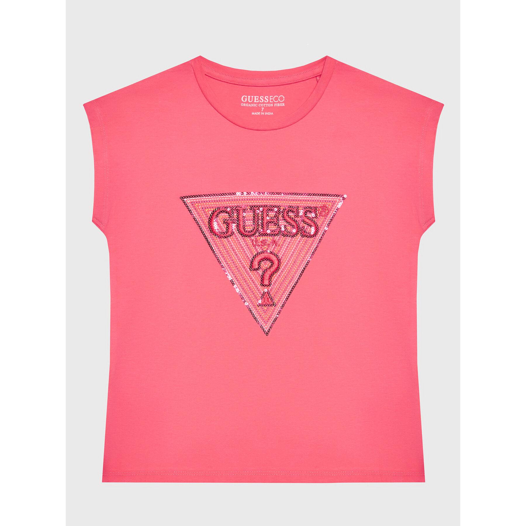 Guess T-Shirt J3GI33 K6YW1 Ροζ Boxy Fit