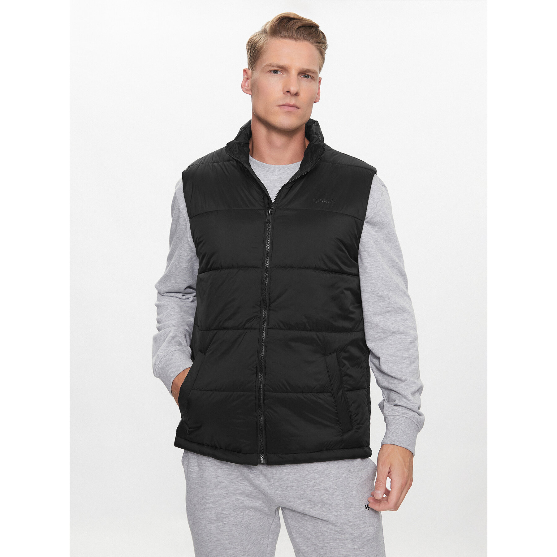 Sprandi Weste SP3-KAM001 Schwarz Regular Fit