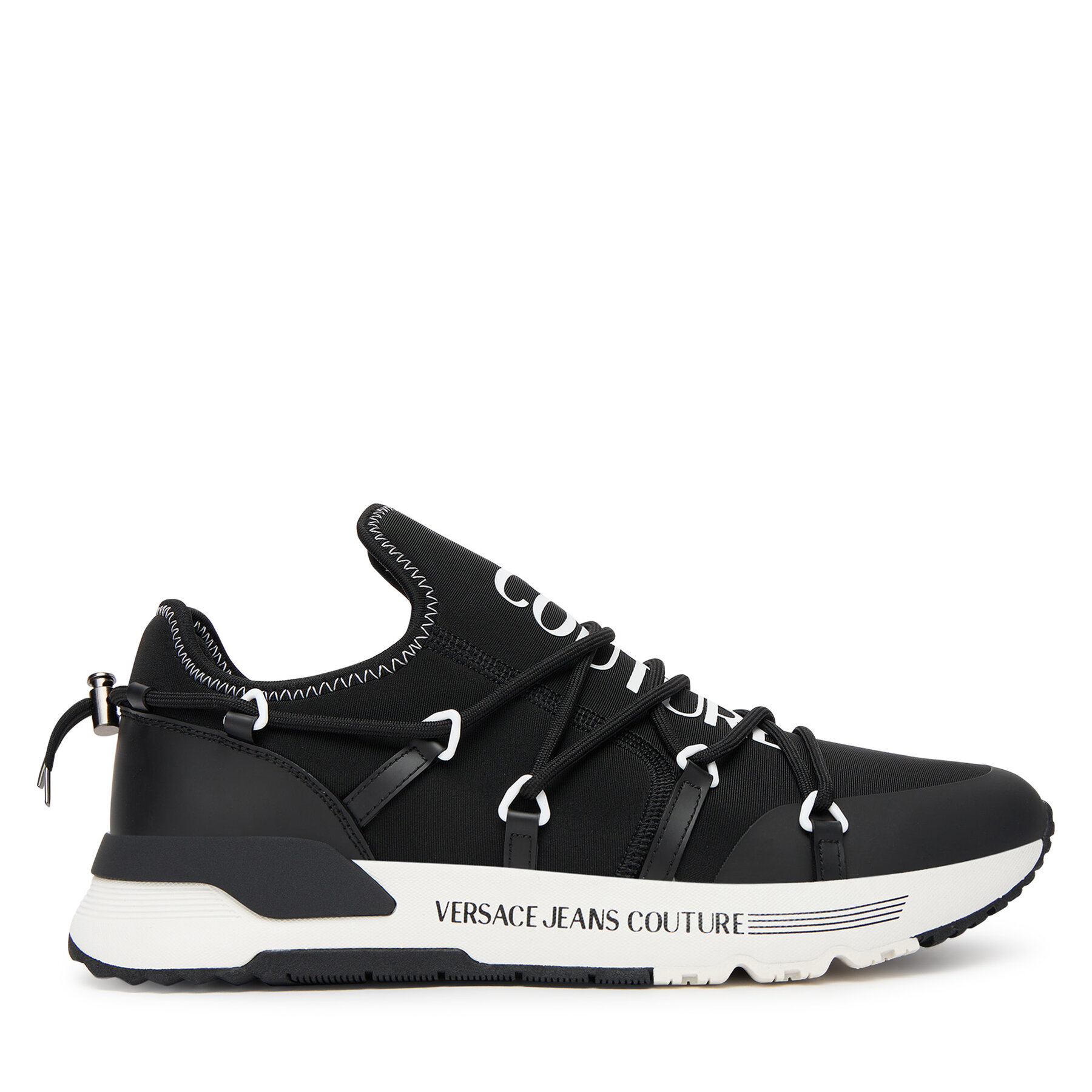 Męskie Sneakersy Versace Jeans Couture, Rozmiar 42 Czarny 79YA3SA6 ZS915