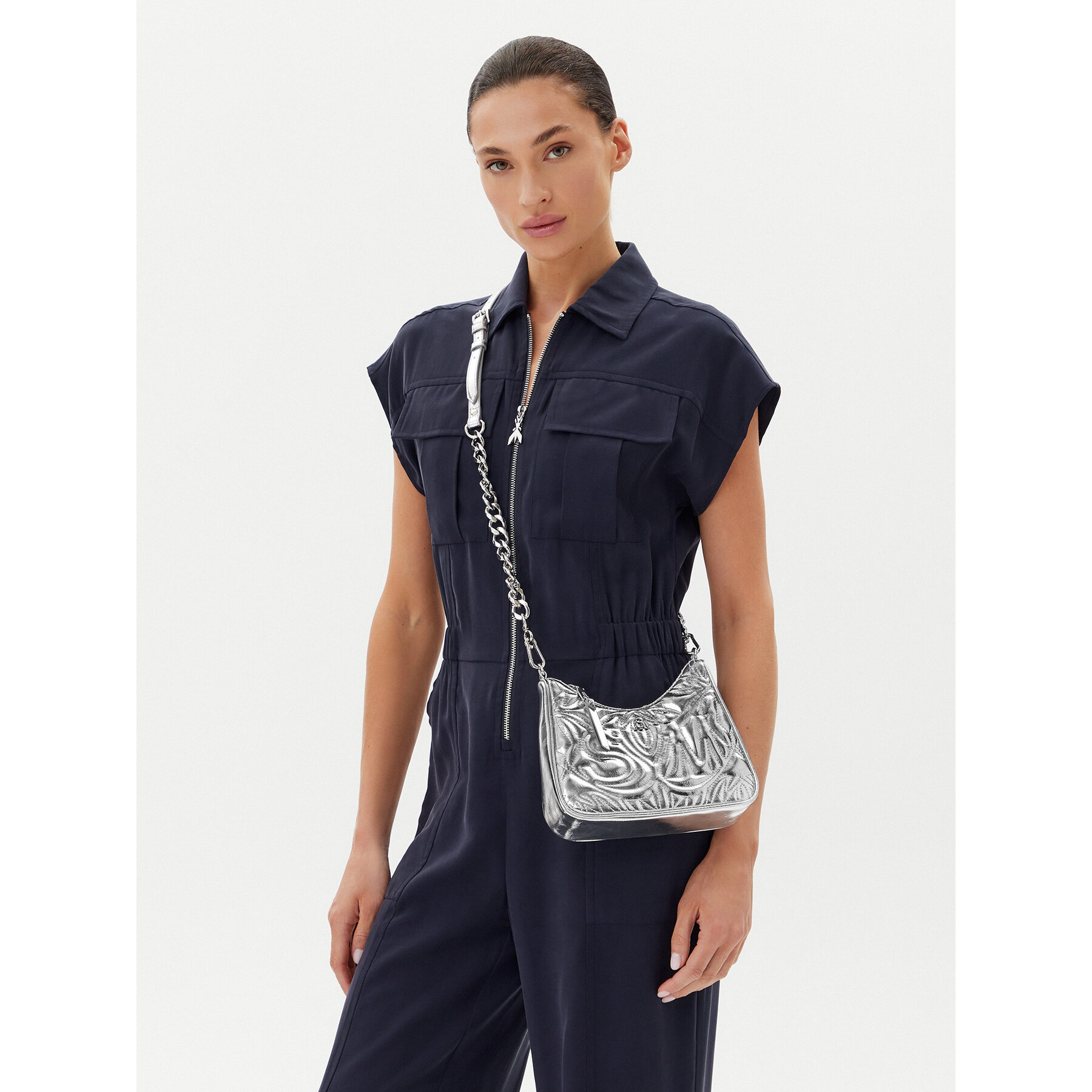 Τσάντα Steve Madden Blimited SM13001563 Ασημί