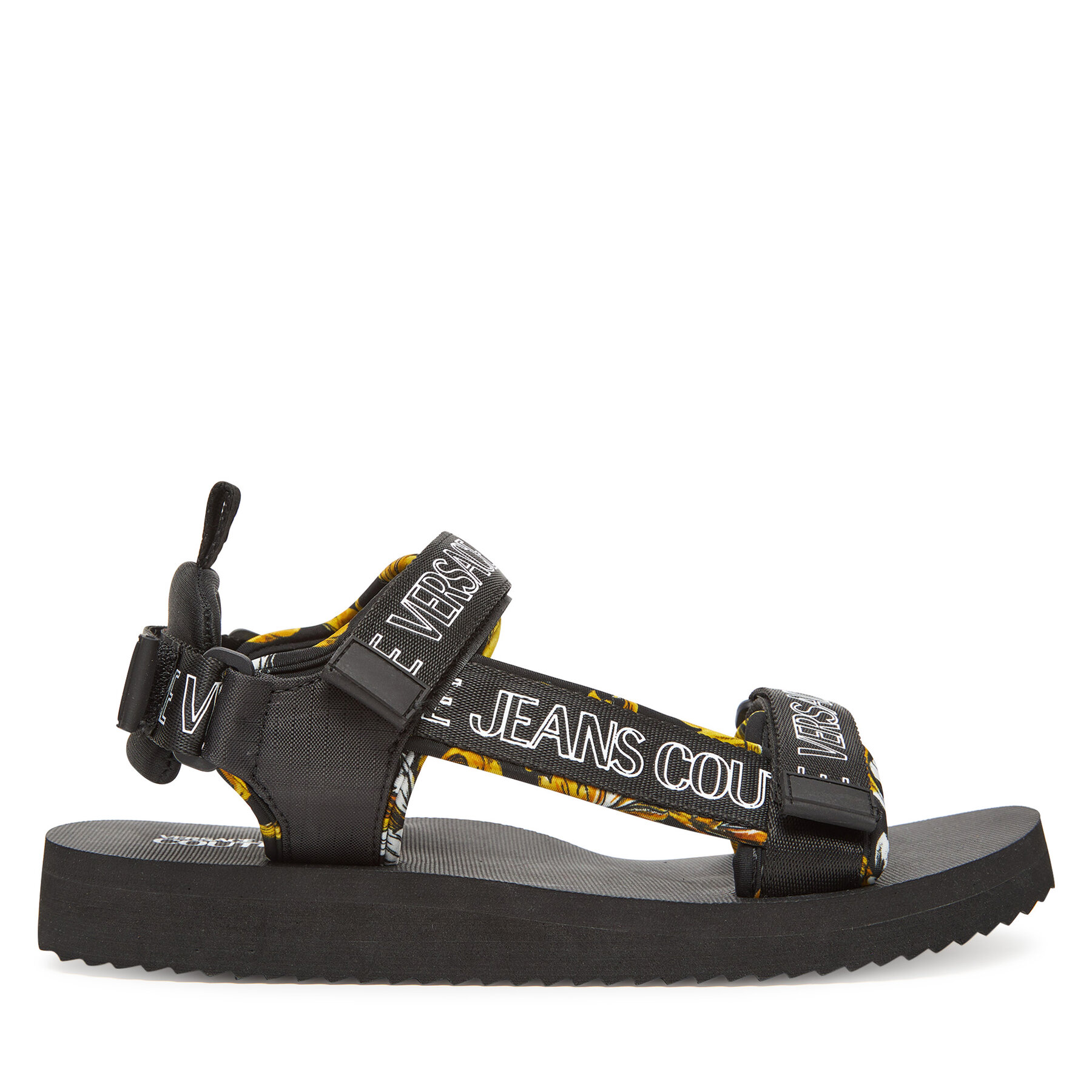 Uomo Sandali Versace Jeans Couture, Taglia 41, Nero, 78YA3S7B, taglia : 41