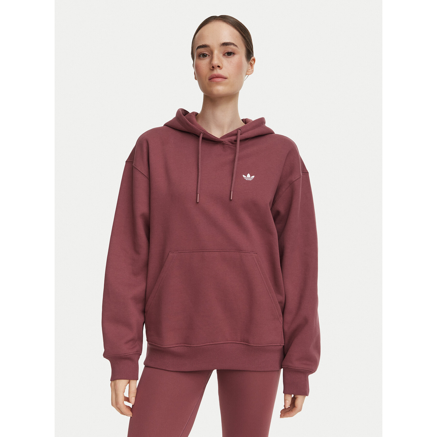 adidas Sweatshirt Essentials Oversized Fleece Hoodie KT2272 Rosa Regular Fit