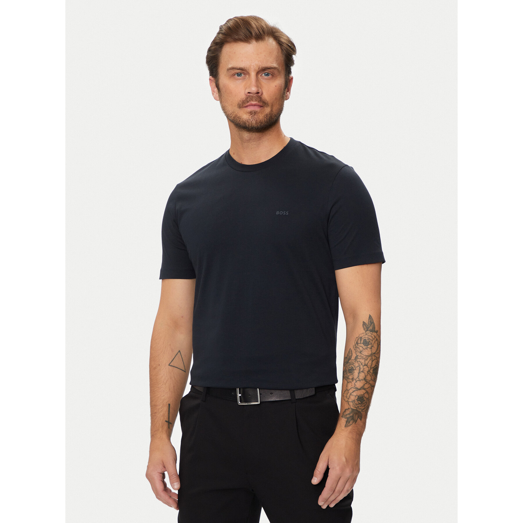 Boss T-shirt Thompson 50468347 Blu scuro Regular Fit