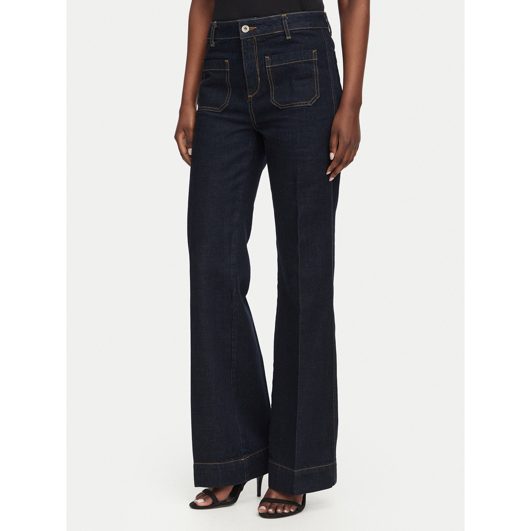 Liu Jo Jeans UF6196 D4854 Dunkelblau Flare Fit