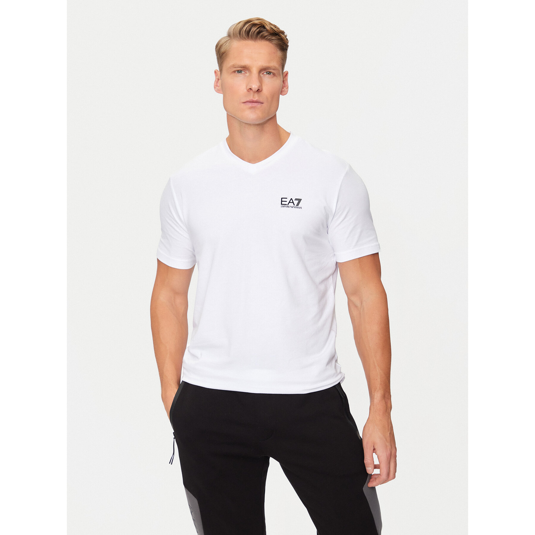 EA7 Emporio Armani Póló 8NPT27 PJVQZ 1100 Fehér Regular Fit
