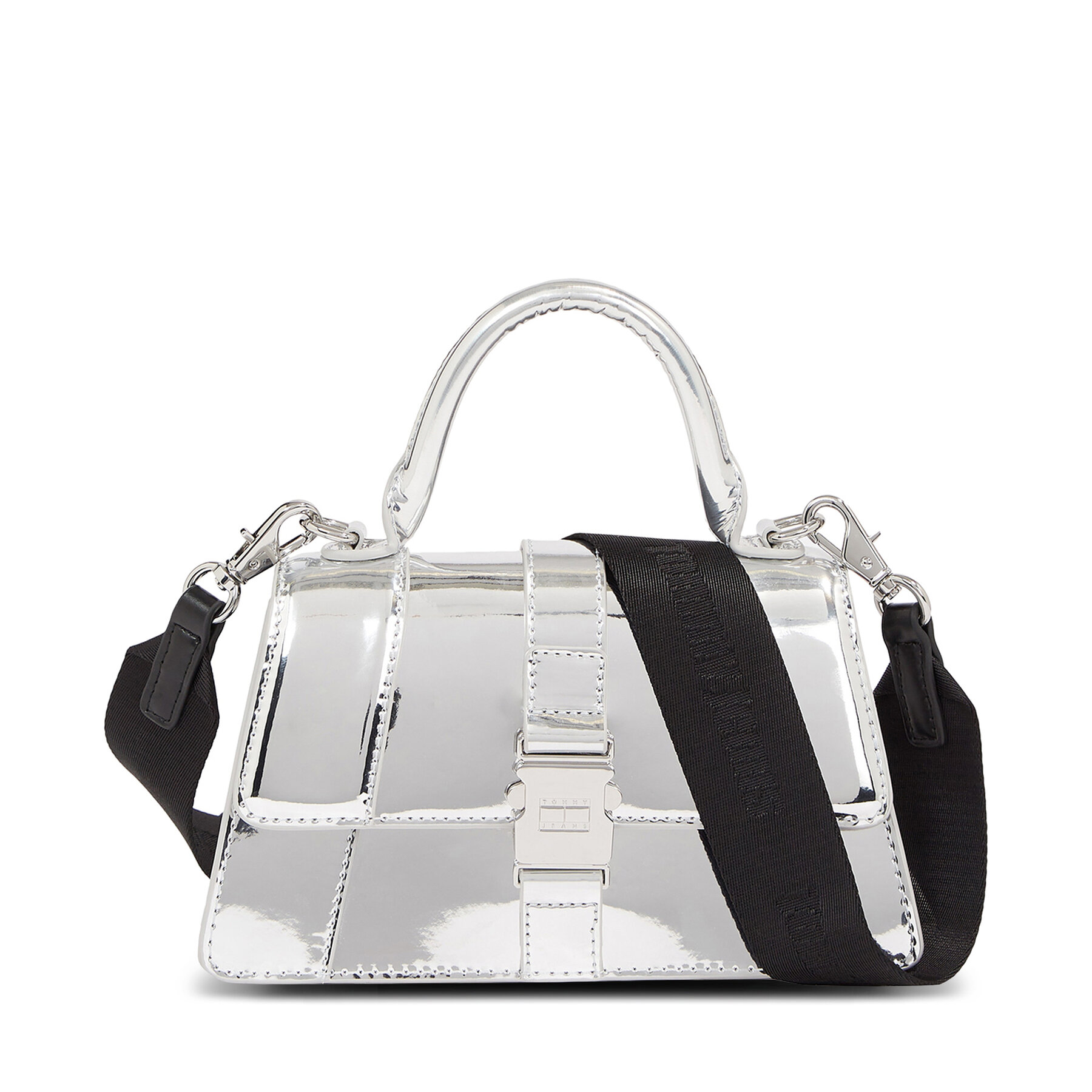 Kabelka Tommy Jeans Tjw Item Crossover Metallic AW0AW15422 Strieborná