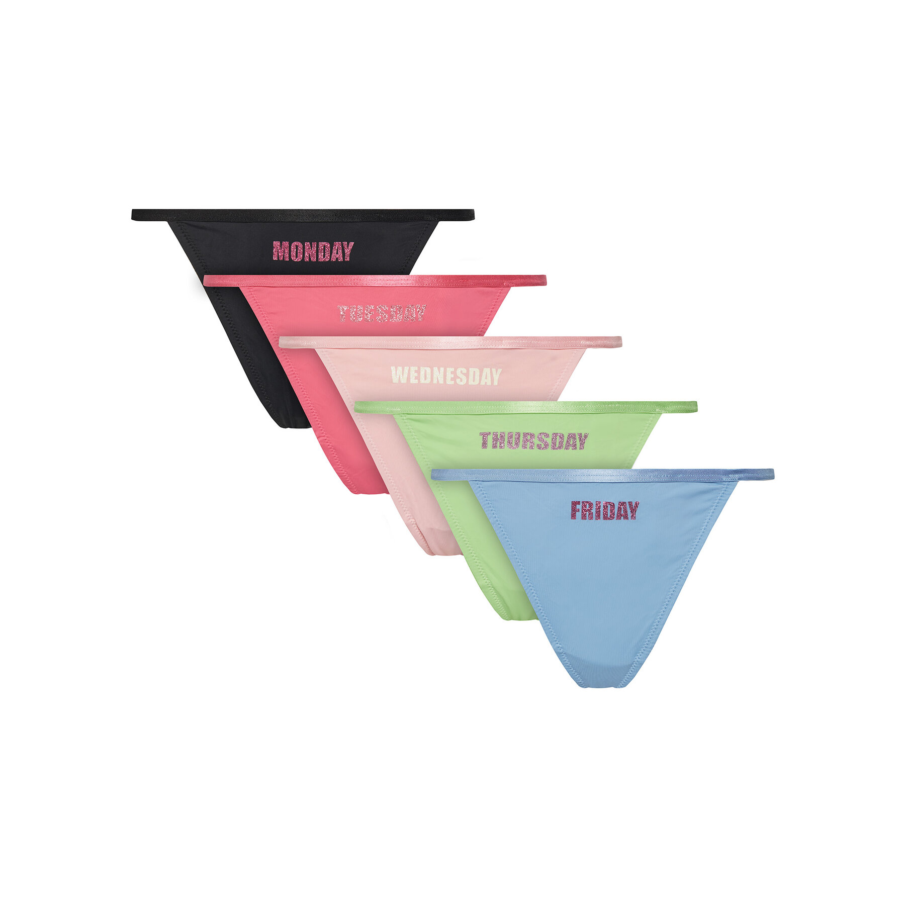 Juicy Couture Set di perizomi JCTUS125971 Multicolore