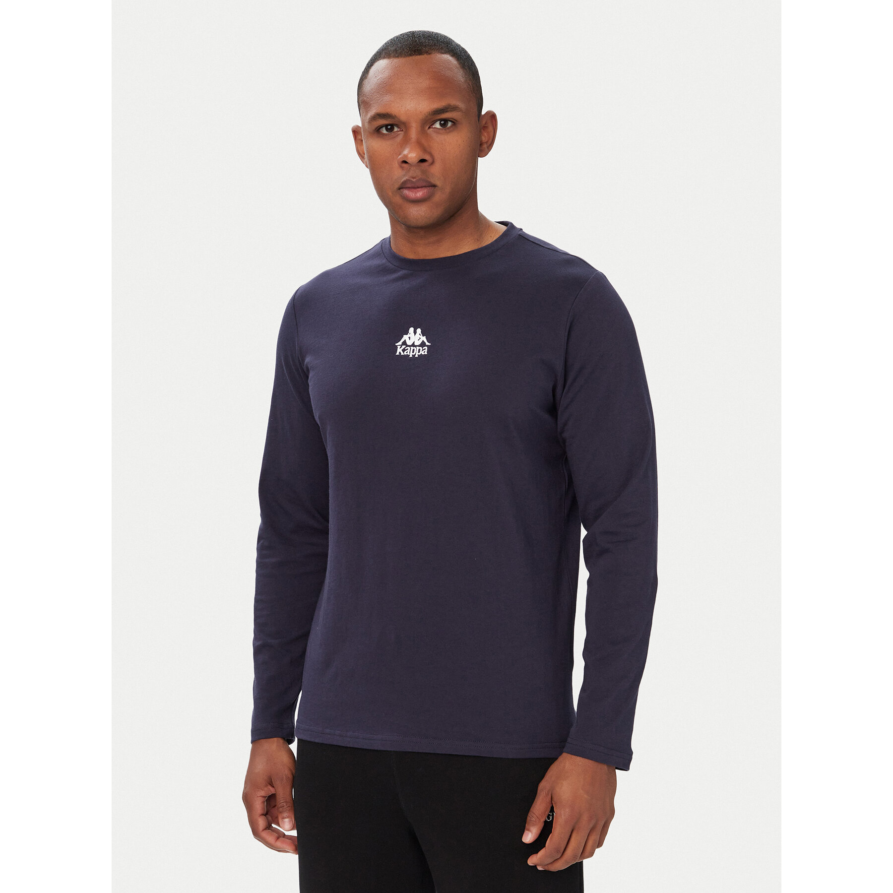 Kappa Majica dugih rukava 382J2RW Tamnoplava Regular Fit