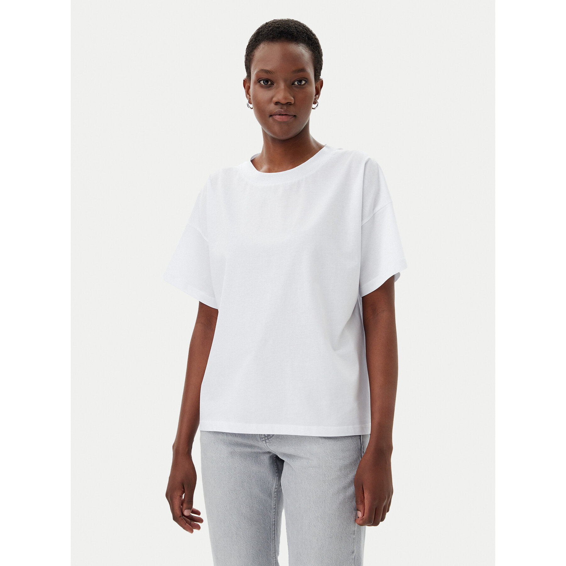 ViCOLO T-shirt UD0005 Bianco Relaxed Fit