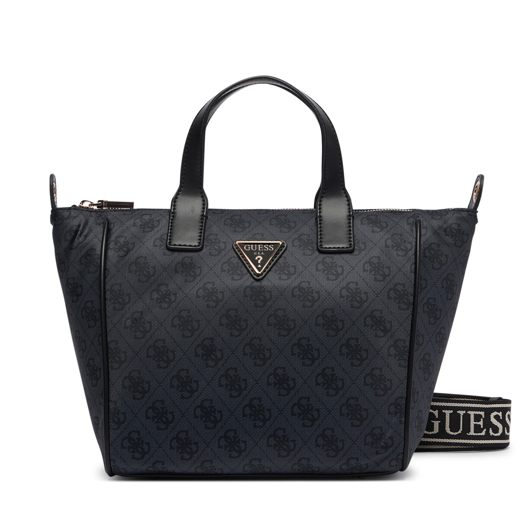 Ročna torba Guess Adrian Logo Travel TWNB21 68019 Temno siva