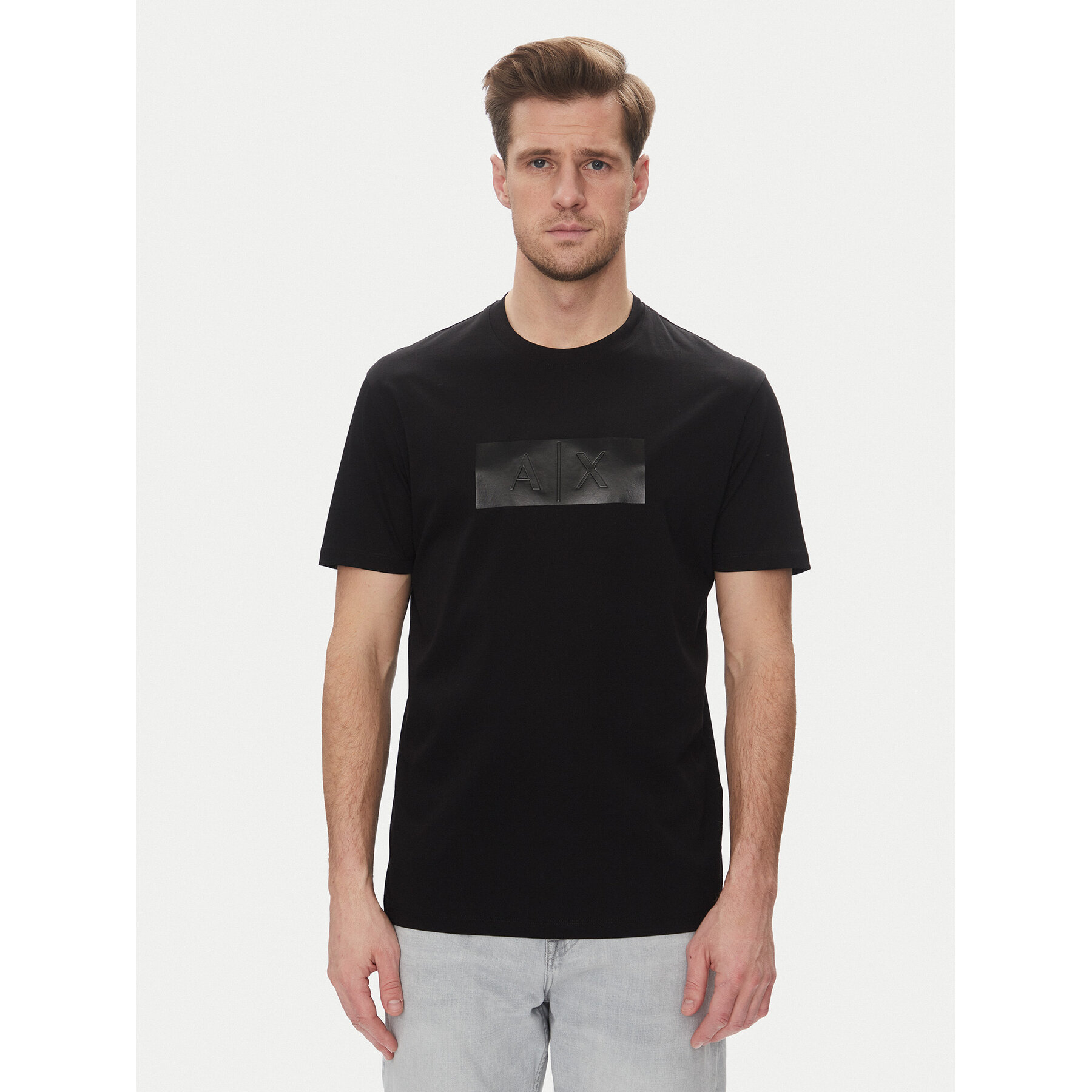 Armani Exchange Póló XM000786 AF10364 UC001 Fekete Regular Fit