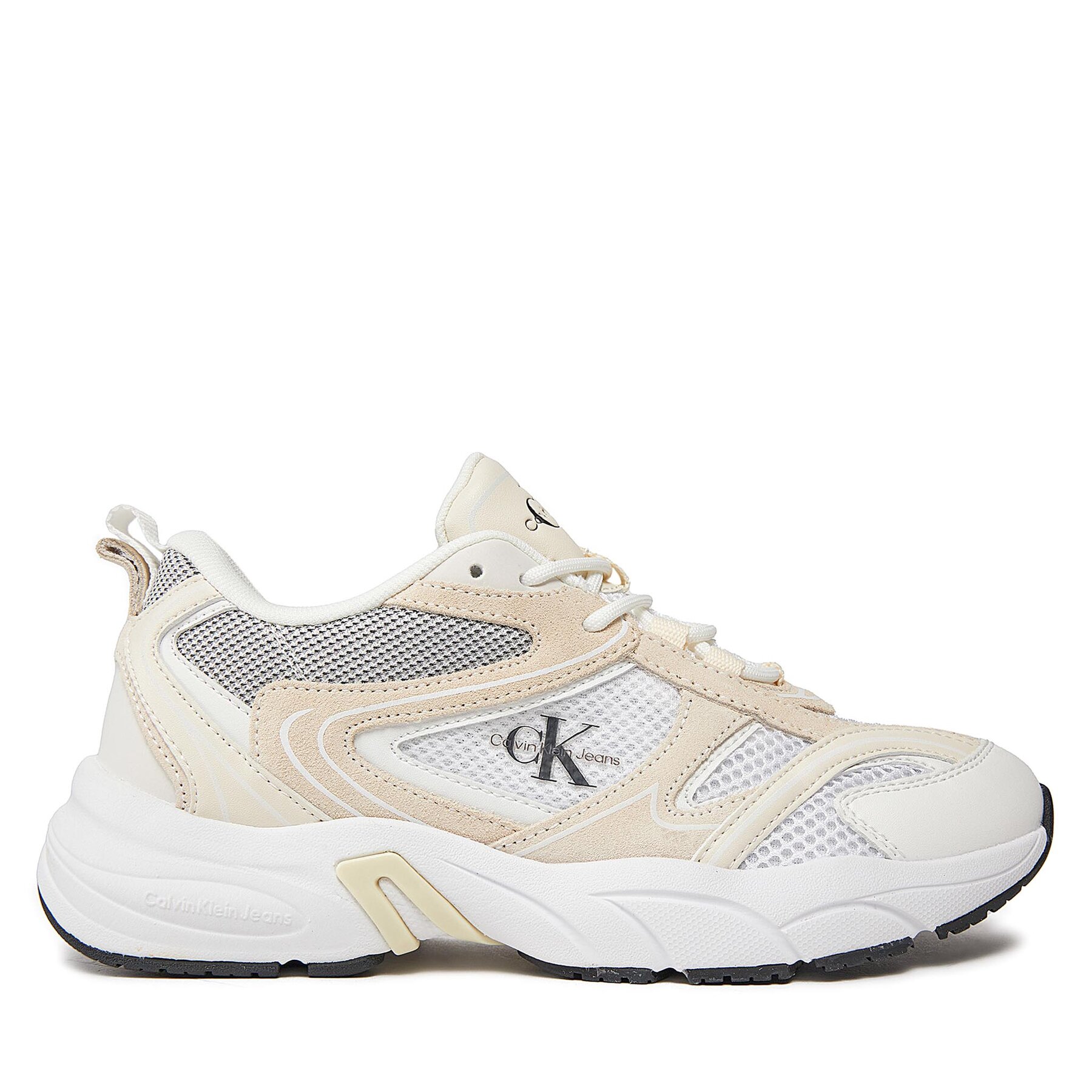 Dámske Sneakersy Calvin Klein Jeans, Rozmer: 41, Béžová, Retro Tennis Su-Mesh Wn YW0YW00891