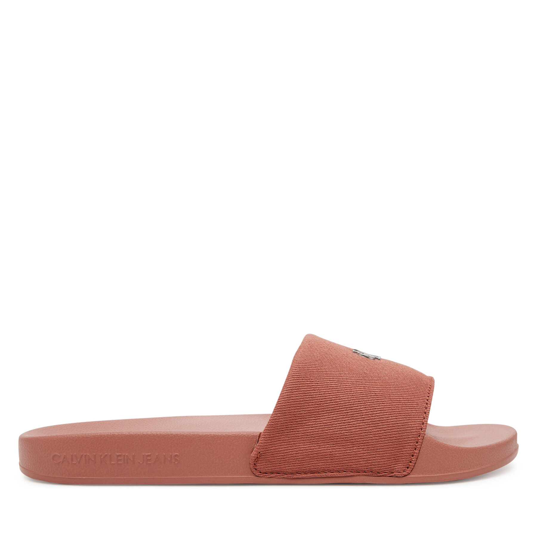 Šľapky Calvin Klein Jeans Slide Monogram Hardware YW0YW01713 Koralová