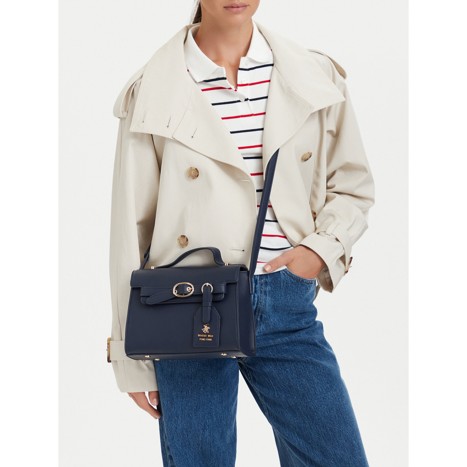 Дамска чанта Beverly Hills Polo Club CEO-BHPC-C-010-10 Тъмносин