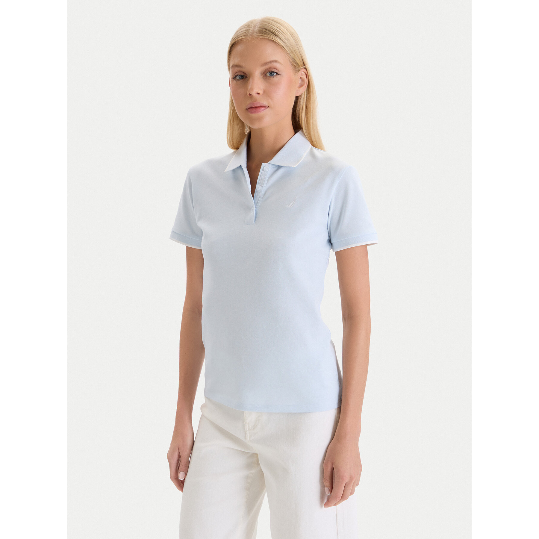 Nautica Poloshirt W126-NALPO-1008-23X Himmelblau Regular Fit