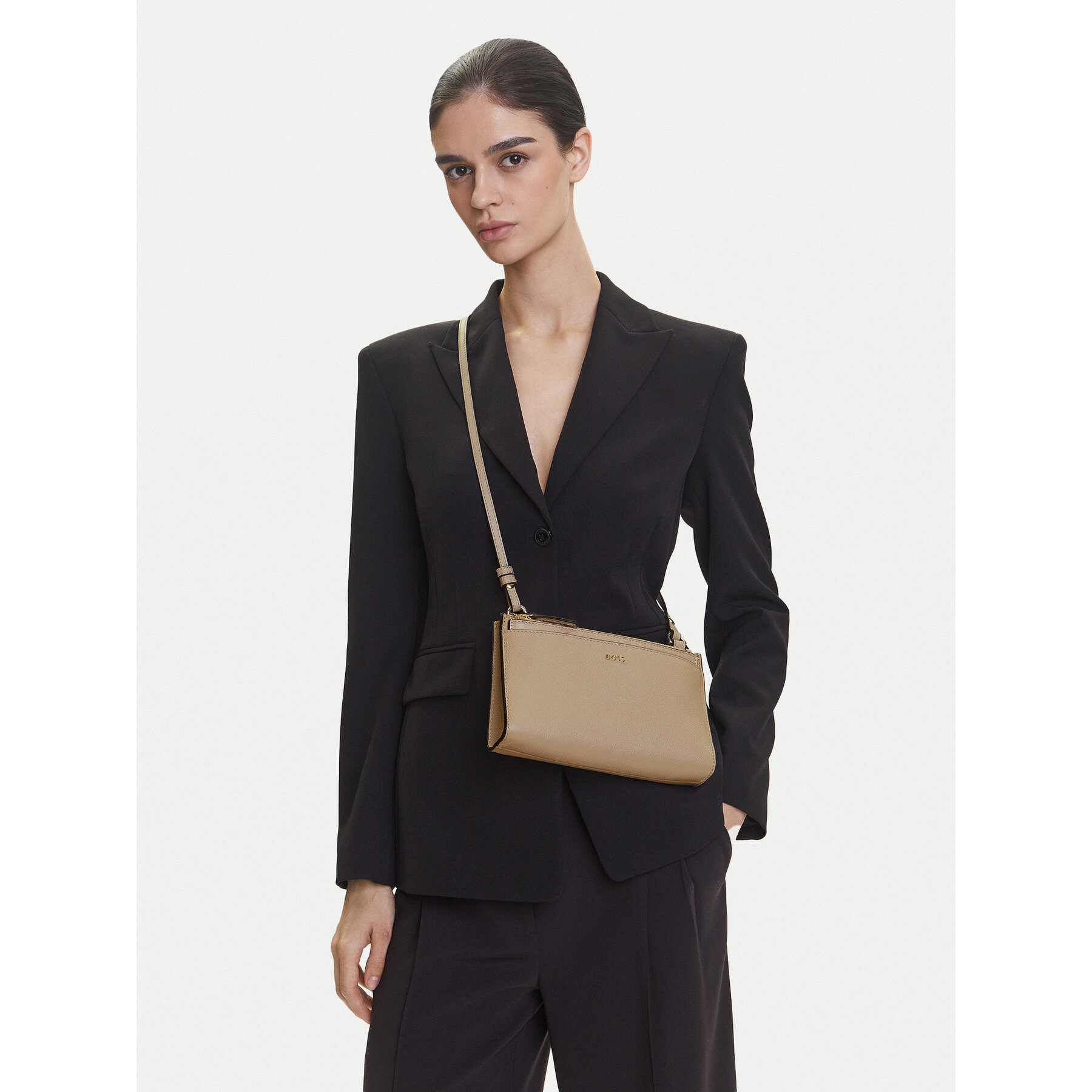 Geantă BOSS Alyce 50541756 Bej