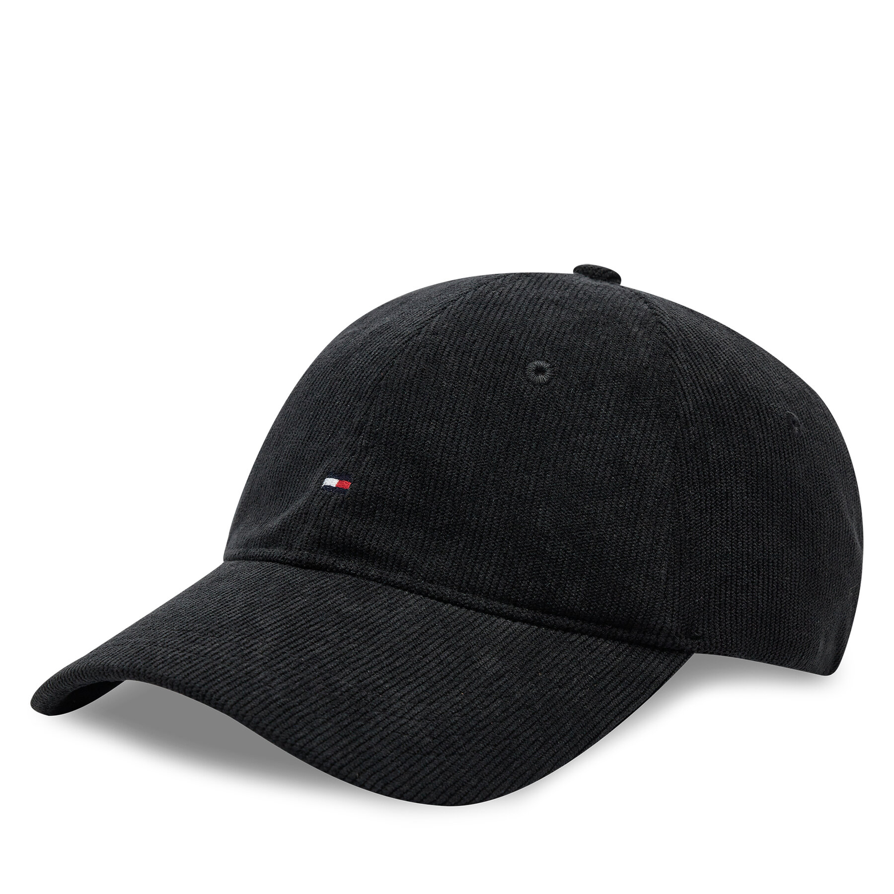 Gorra con visera Tommy Hilfiger Flag Corduroy AM0AM12757 Negro