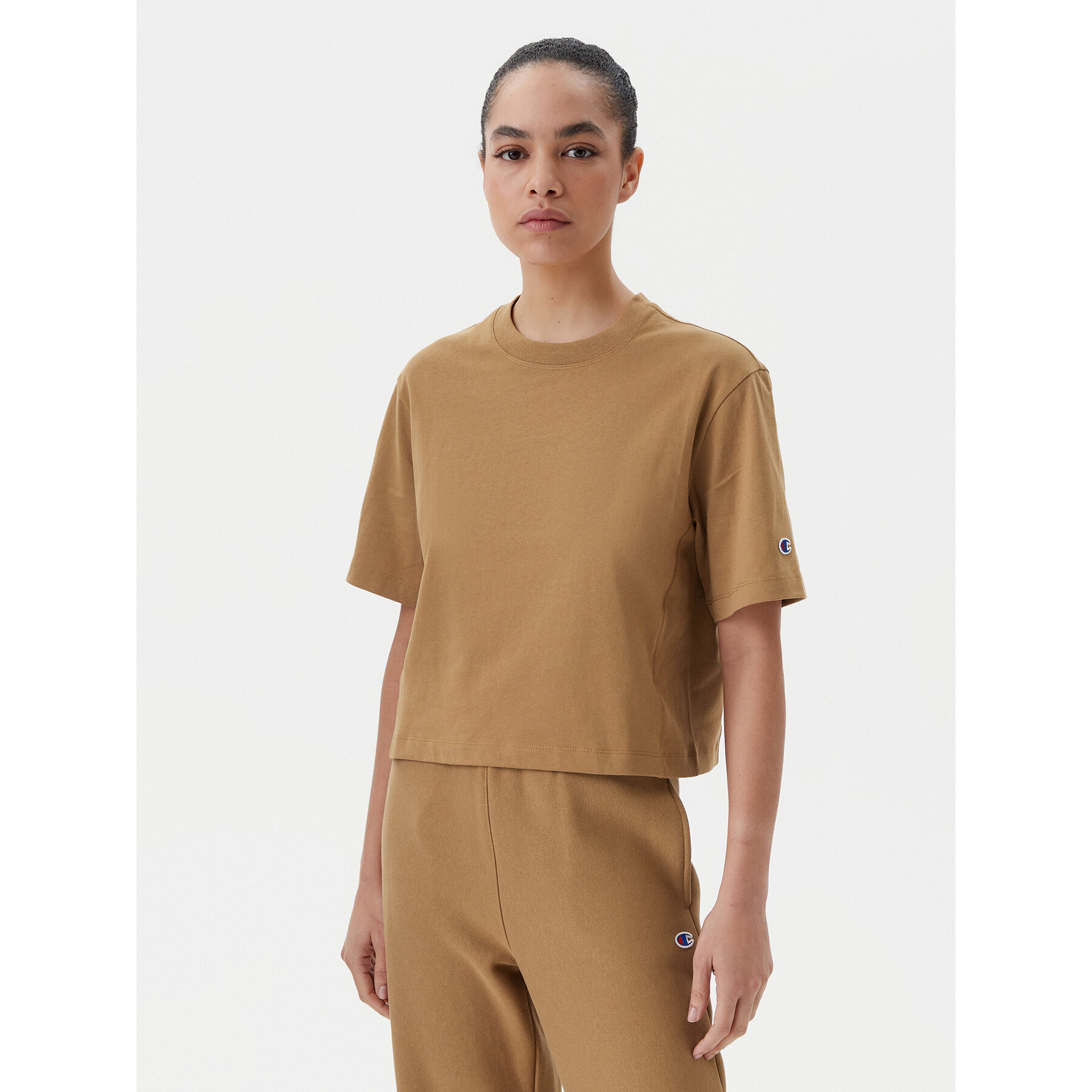 Champion Champion T-Shirt 117874 Μπεζ Regular Fit