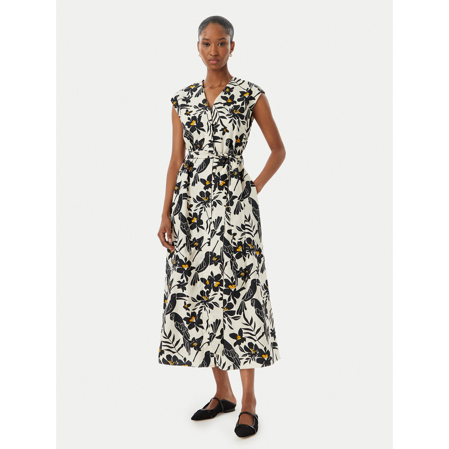 LOLA CASADEMUNT Hemdkleid MS2616009 Schwarz Regular Fit