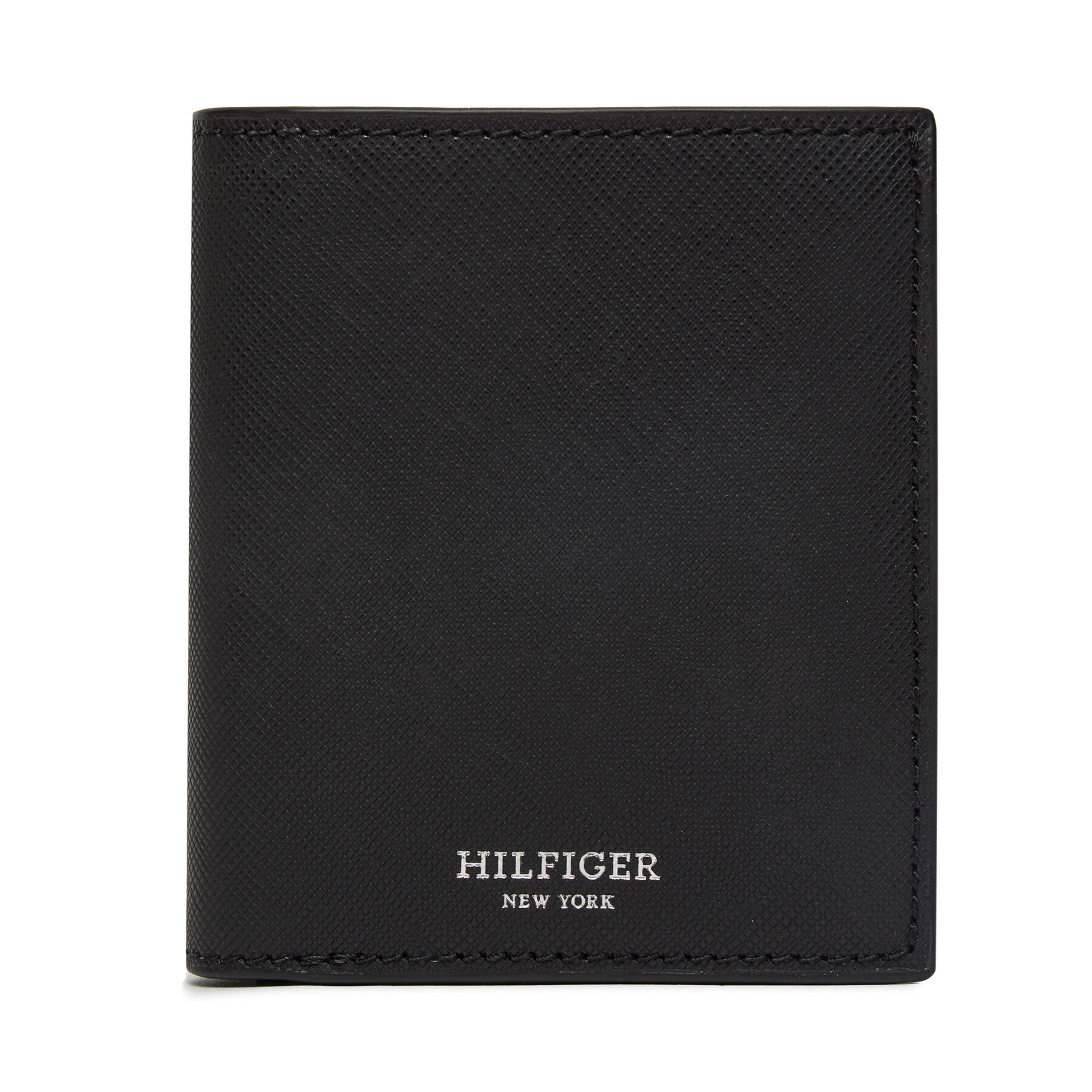 Cartera grande para hombre Tommy Hilfiger Th Saffiano Trifold AM0AM12197 Negro