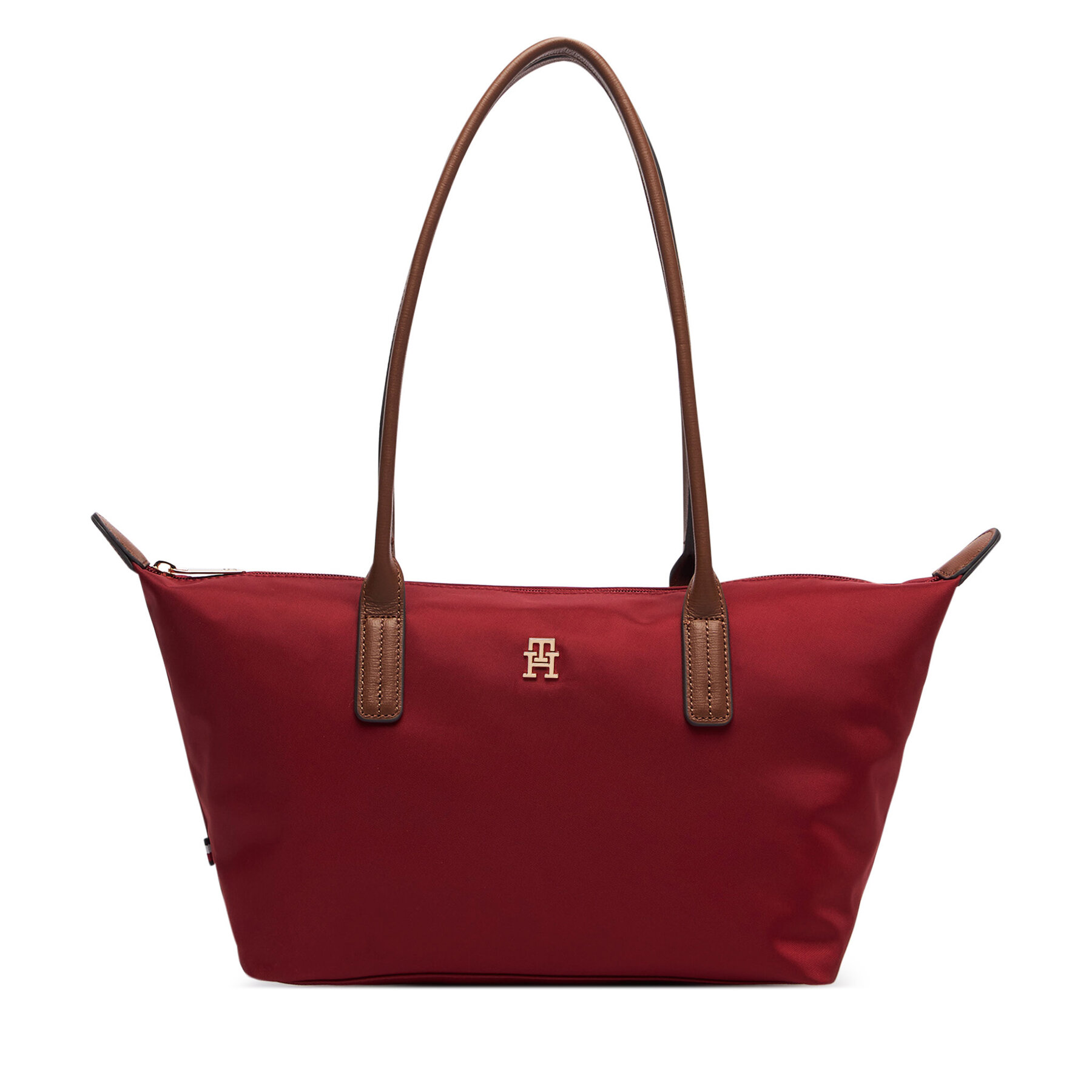 Дамска чанта Tommy Hilfiger Popette East West Tote AW0AW19211 Червен
