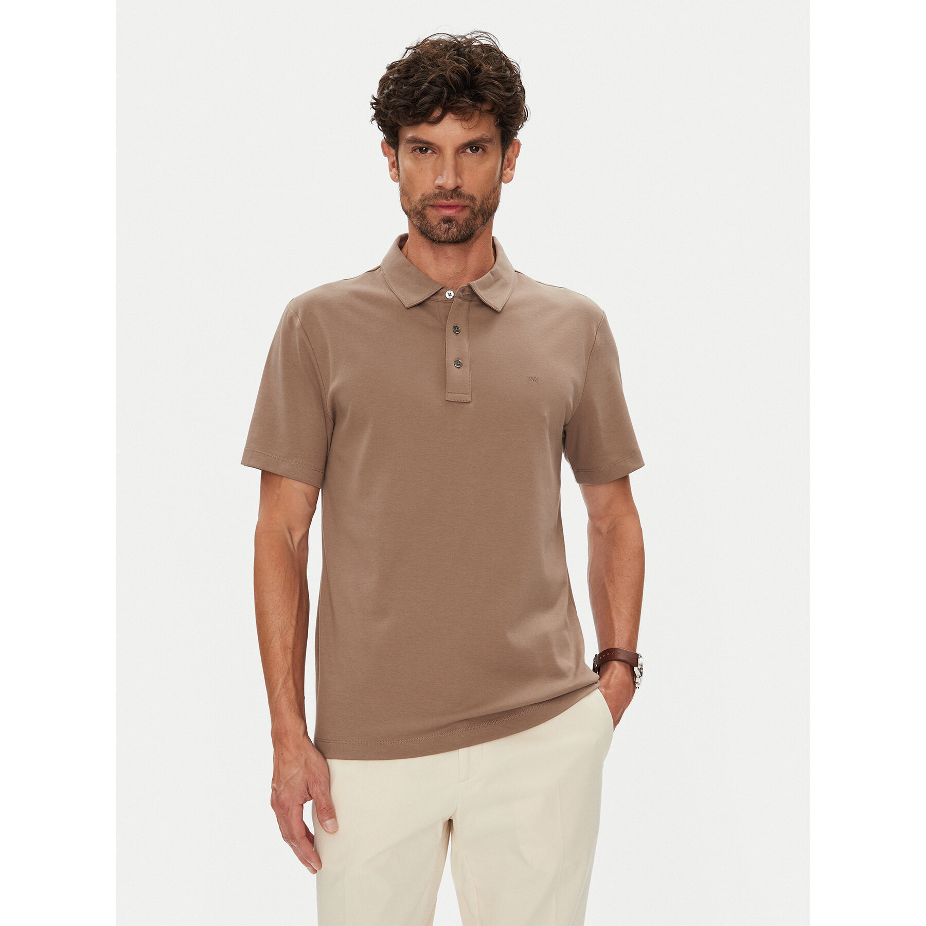 Michael Kors Polo CS15073C93 Καφέ Regular Fit