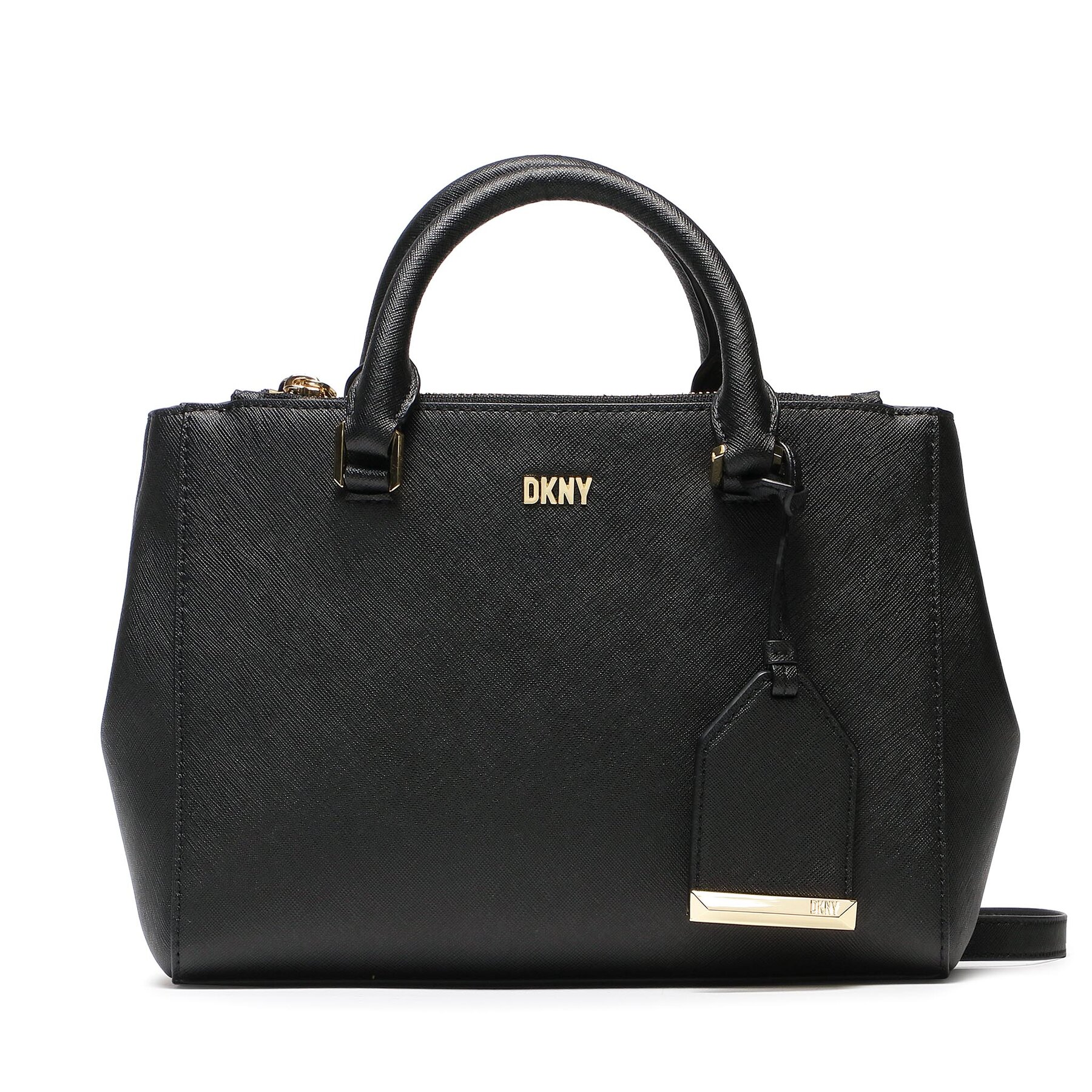 Geantă DKNY Belle Sm Satchel R33D1Y77 Negru