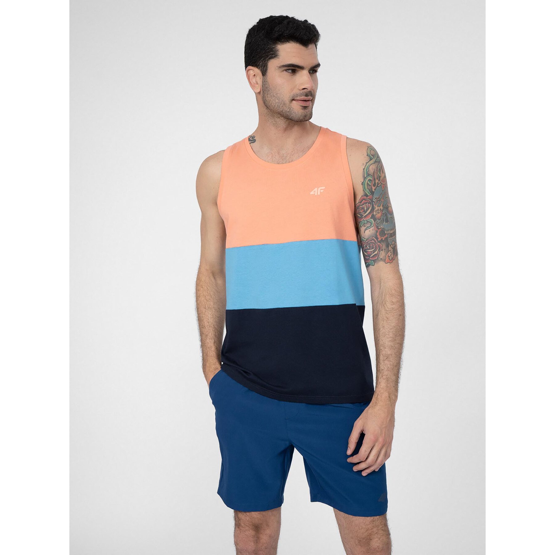 4F T-Shirt 4FSS23TTSHM352 Ροζ Regular Fit