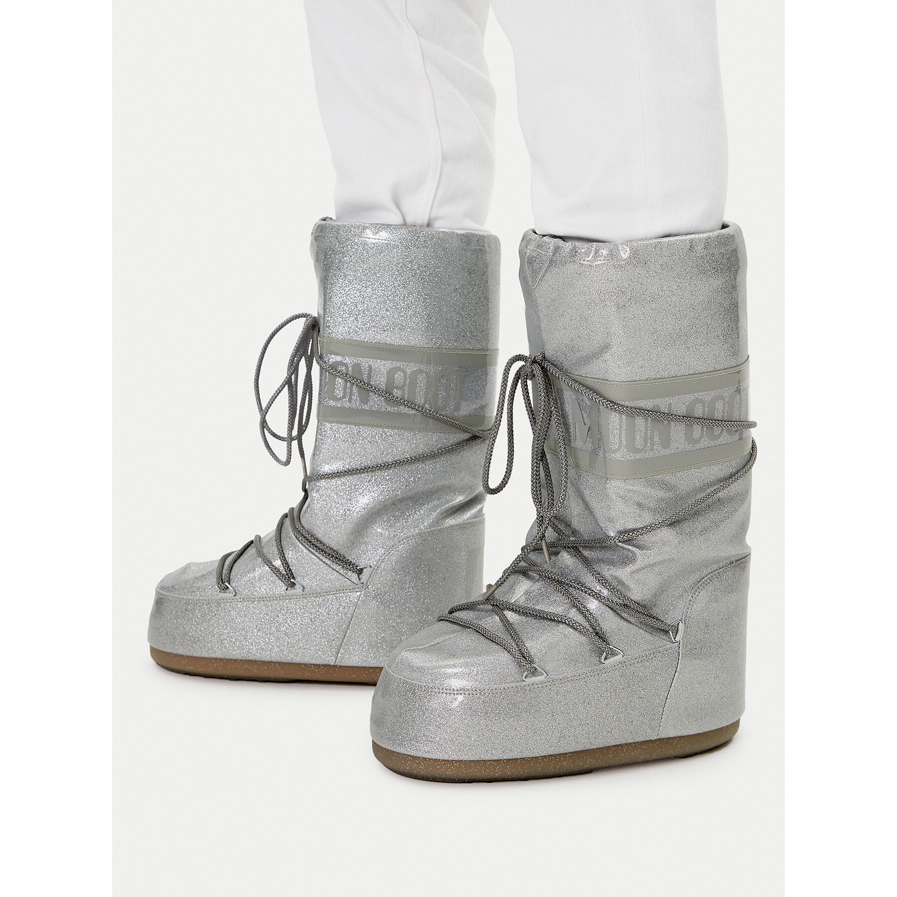 Апрески Moon Boot Icon Glitter 80D1402850 Сребрист