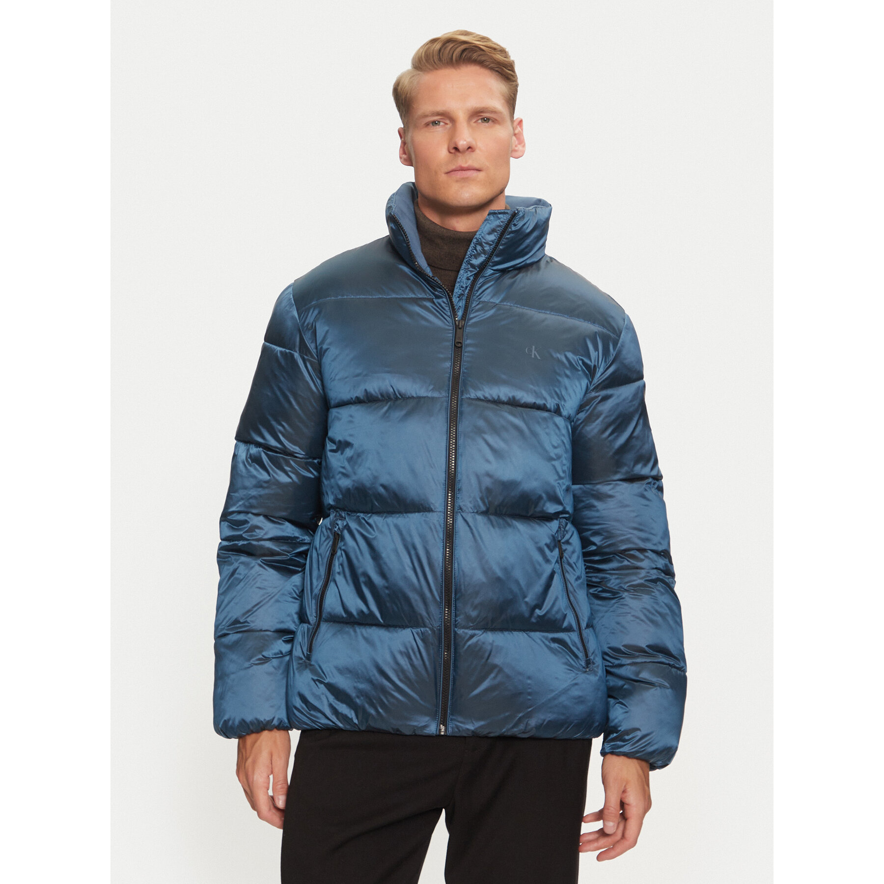 Calvin Klein Jeans Winterjacke J30J326097 Blau Regular Fit