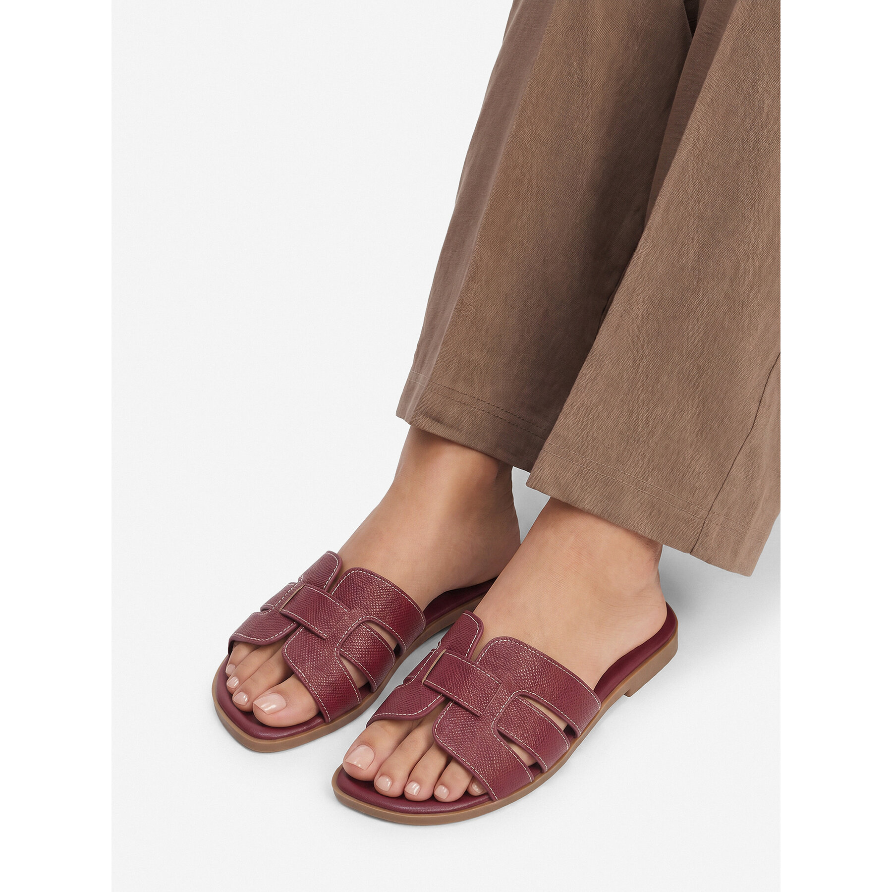 Natikači JENNY CEO-LB-F1061 Bordo rdeča