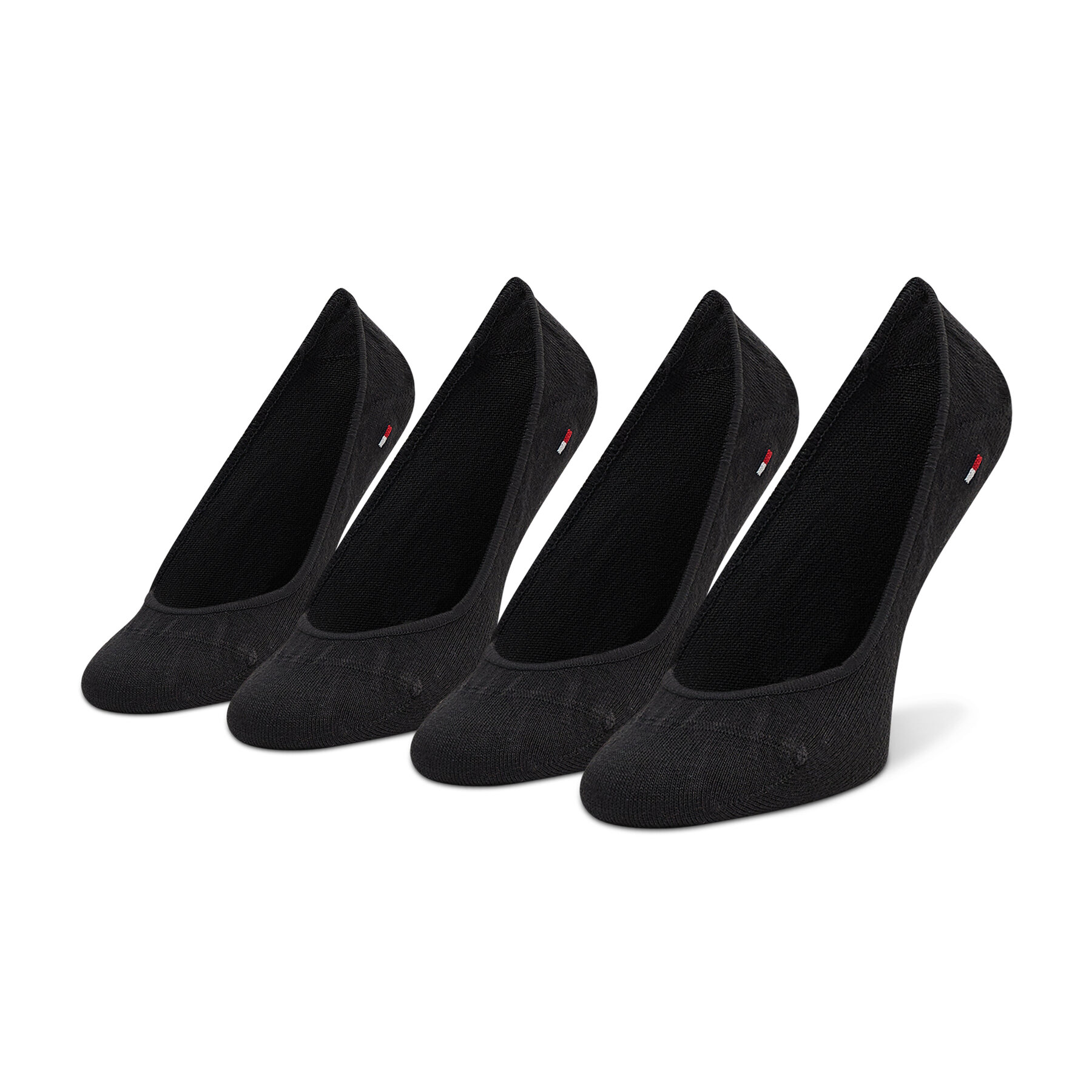2 pares de calcetines tobilleros para mujer Tommy Hilfiger 343025001 Negro