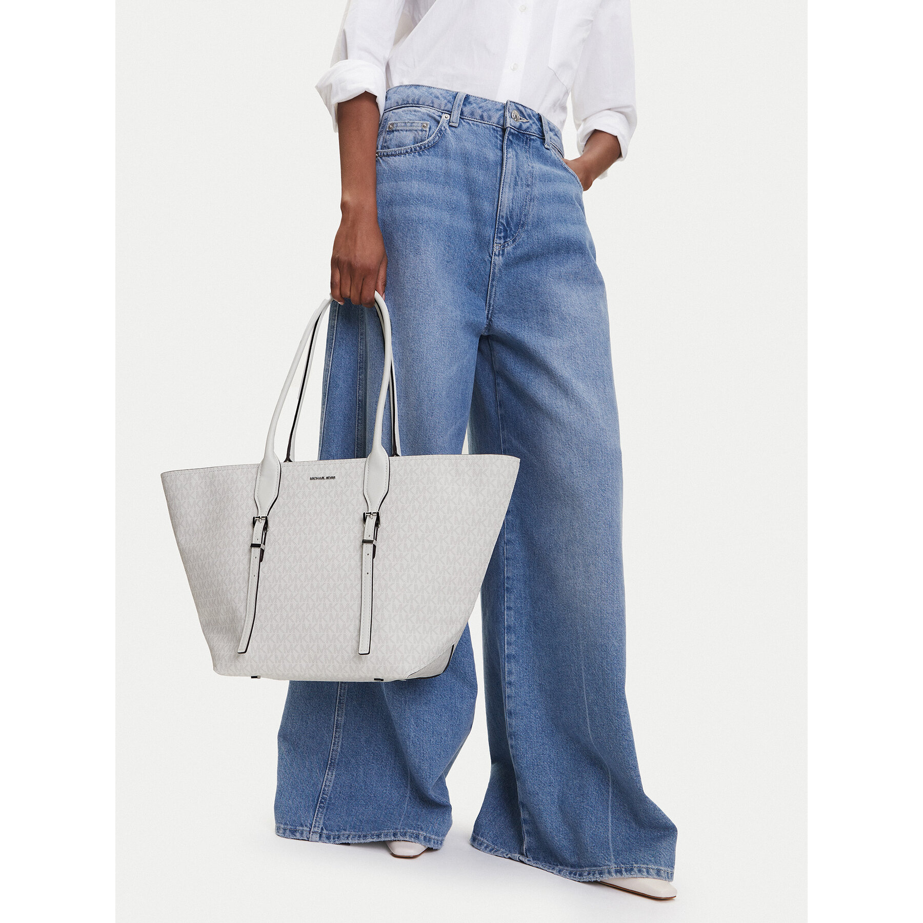 Дамска чанта MICHAEL Michael Kors 30R5S9OT7V Бял