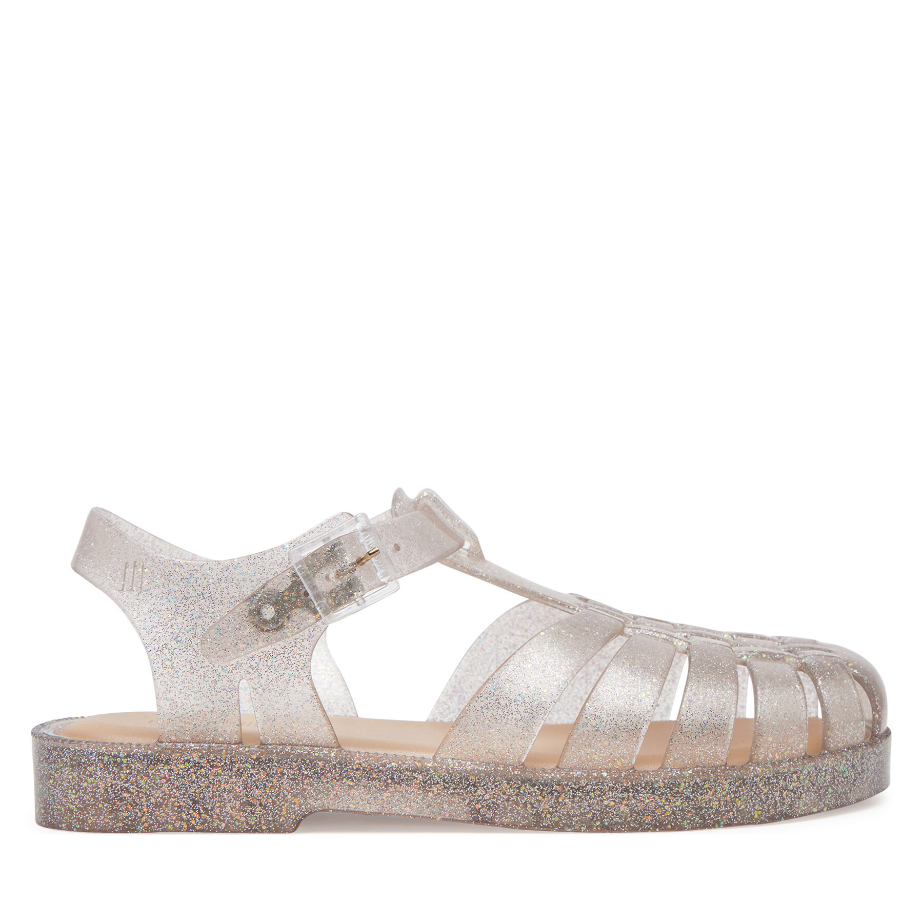 Bambini Sandali , Taglia 35,Beige,Mini Melissa Possession Shiny Inf 33521, taglia : 35