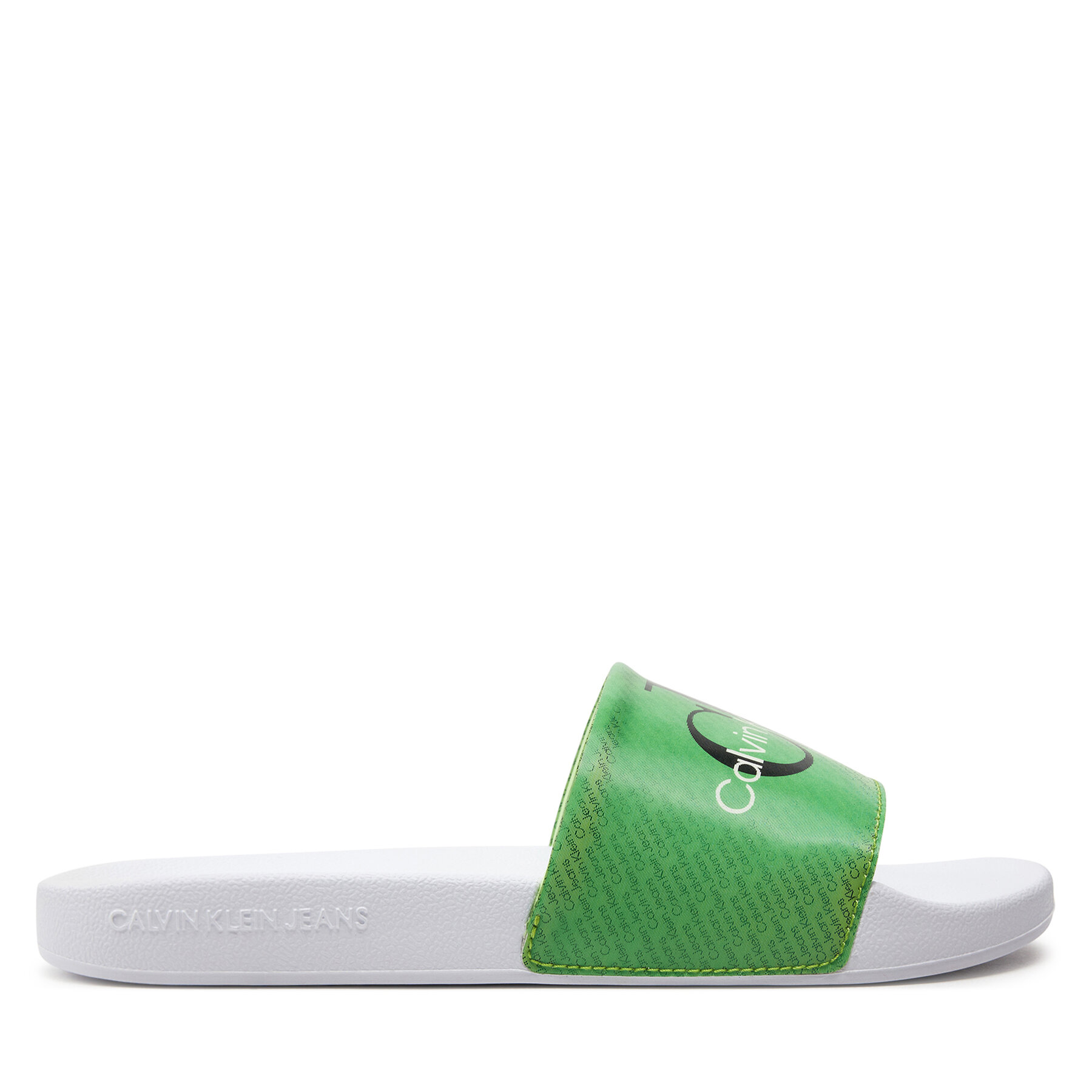 Calvin Klein Jeans Παντόφλες Calvin Klein Jeans Slide Lenticular Ml Wn YW0YW01403 Πράσινο