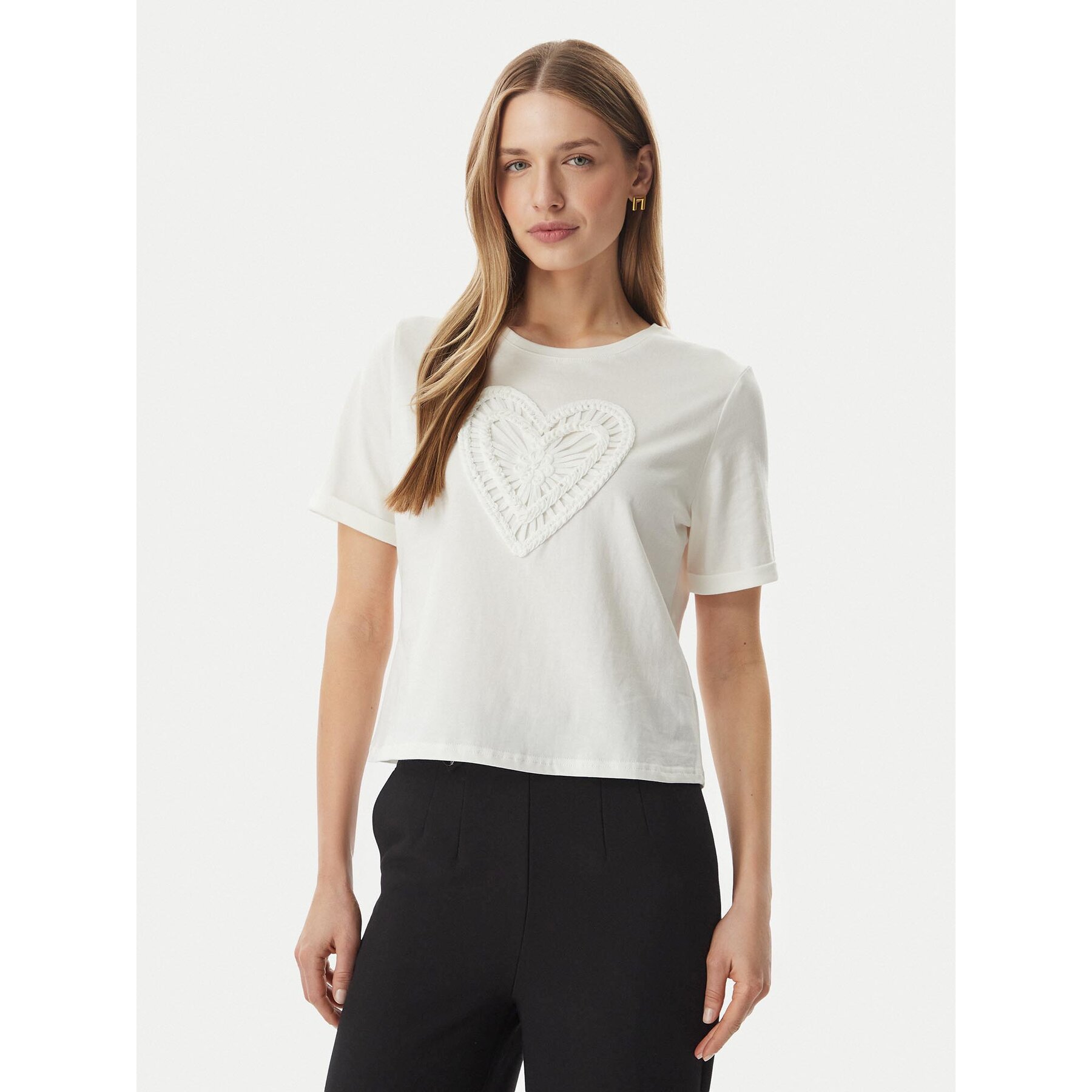 Morgan T-Shirt 261-DUROUJ Weiß Regular Fit
