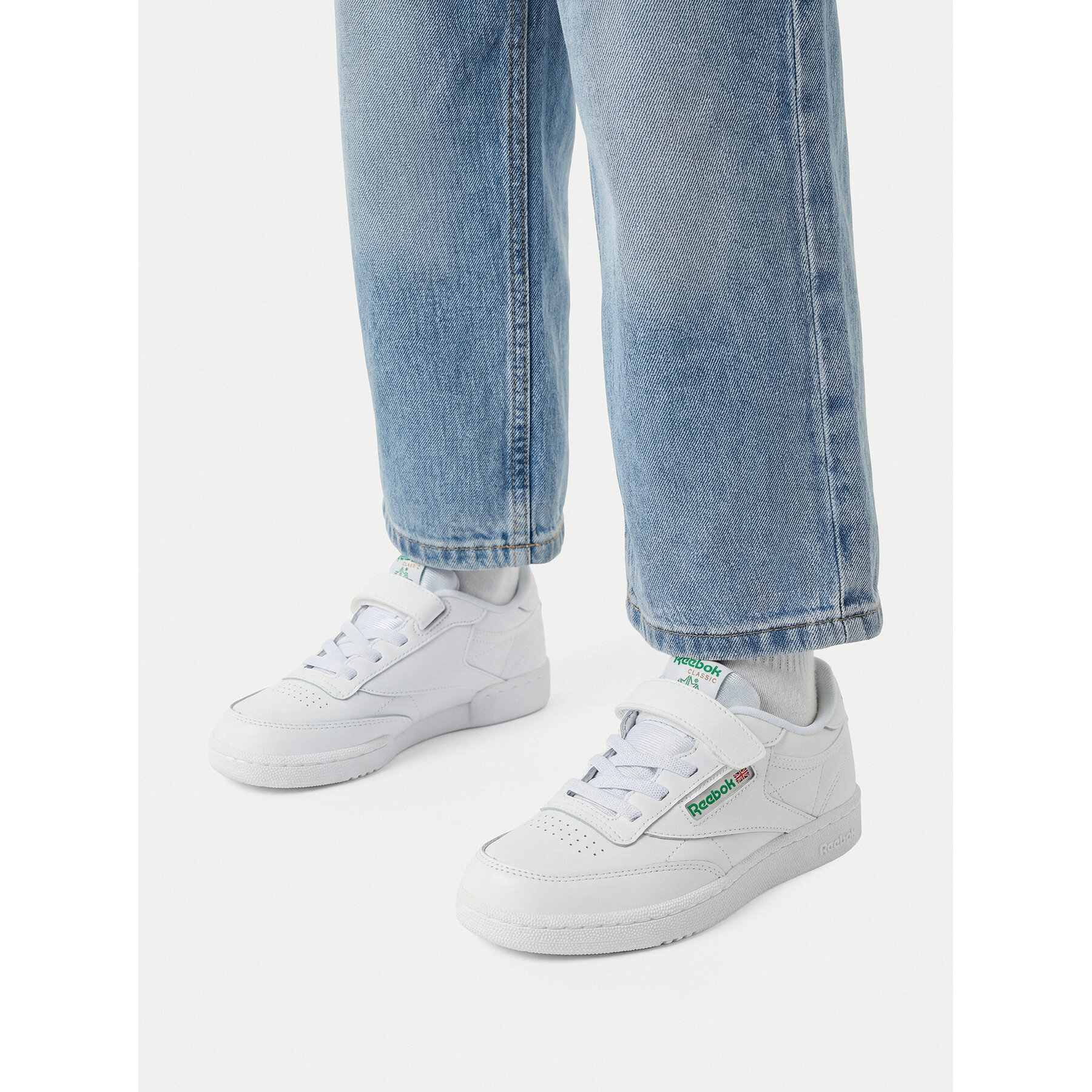 Sneakersy Reebok EO-CLUB C 1V 100010357 Biela
